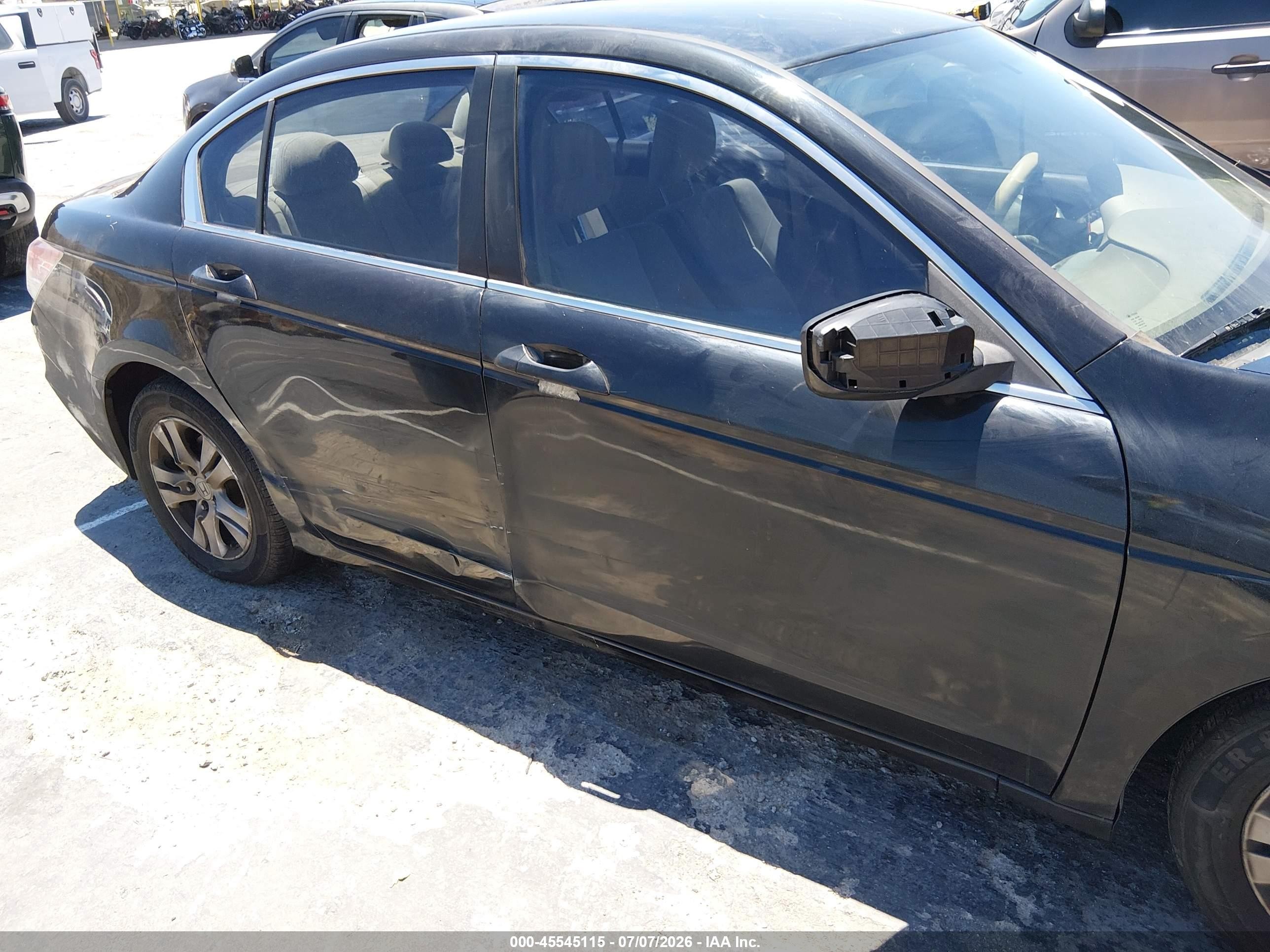 2008 Honda Accord 2.4 Lx-p Black vin: JHMCP26478C022424