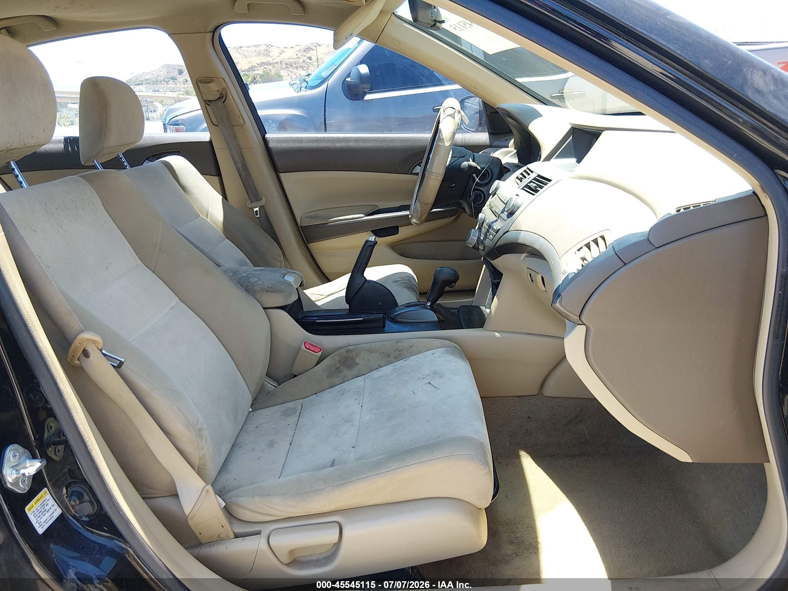 2008 Honda Accord 2.4 Lx-p Black vin: JHMCP26478C022424