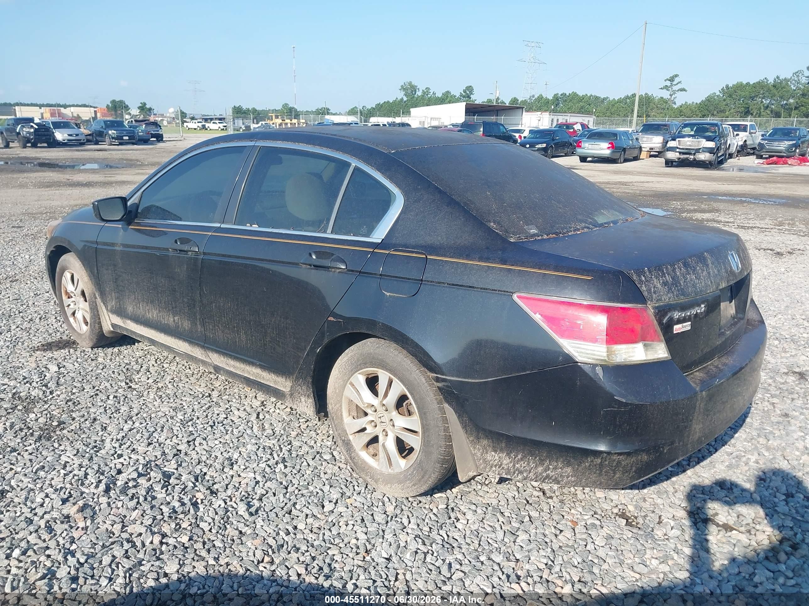 2008 Honda Accord 2.4 Lx-p Black vin: JHMCP26478C046674