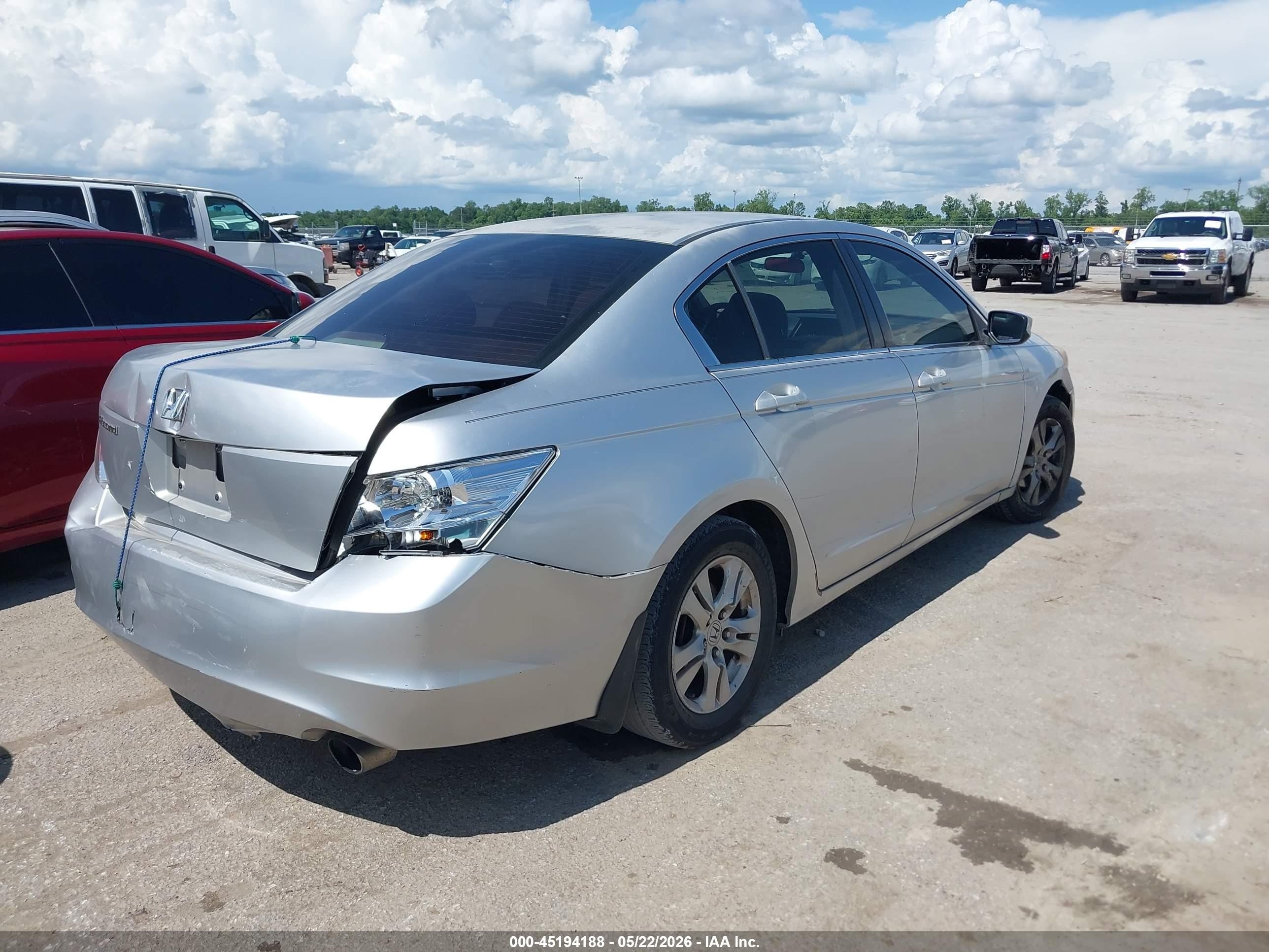 2008 Honda Accord 2.4 Lx-p Silver vin: JHMCP26478C066665