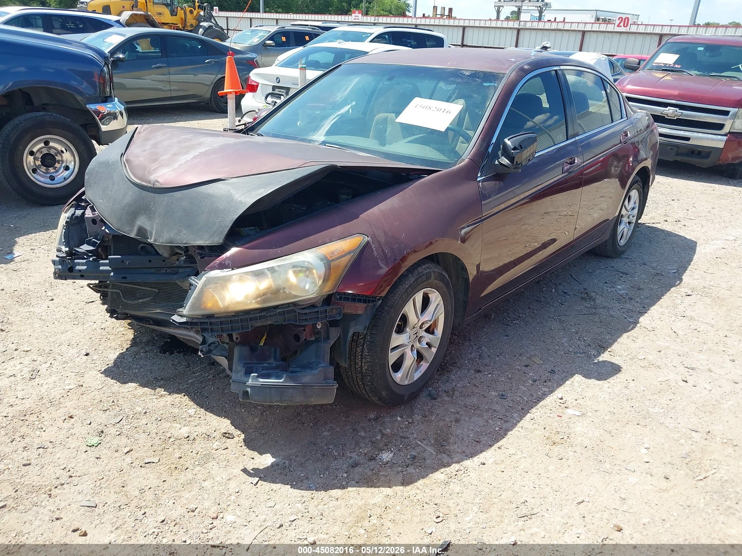 2008 Honda Accord 2.4 Lx-p Red vin: JHMCP26478C067444