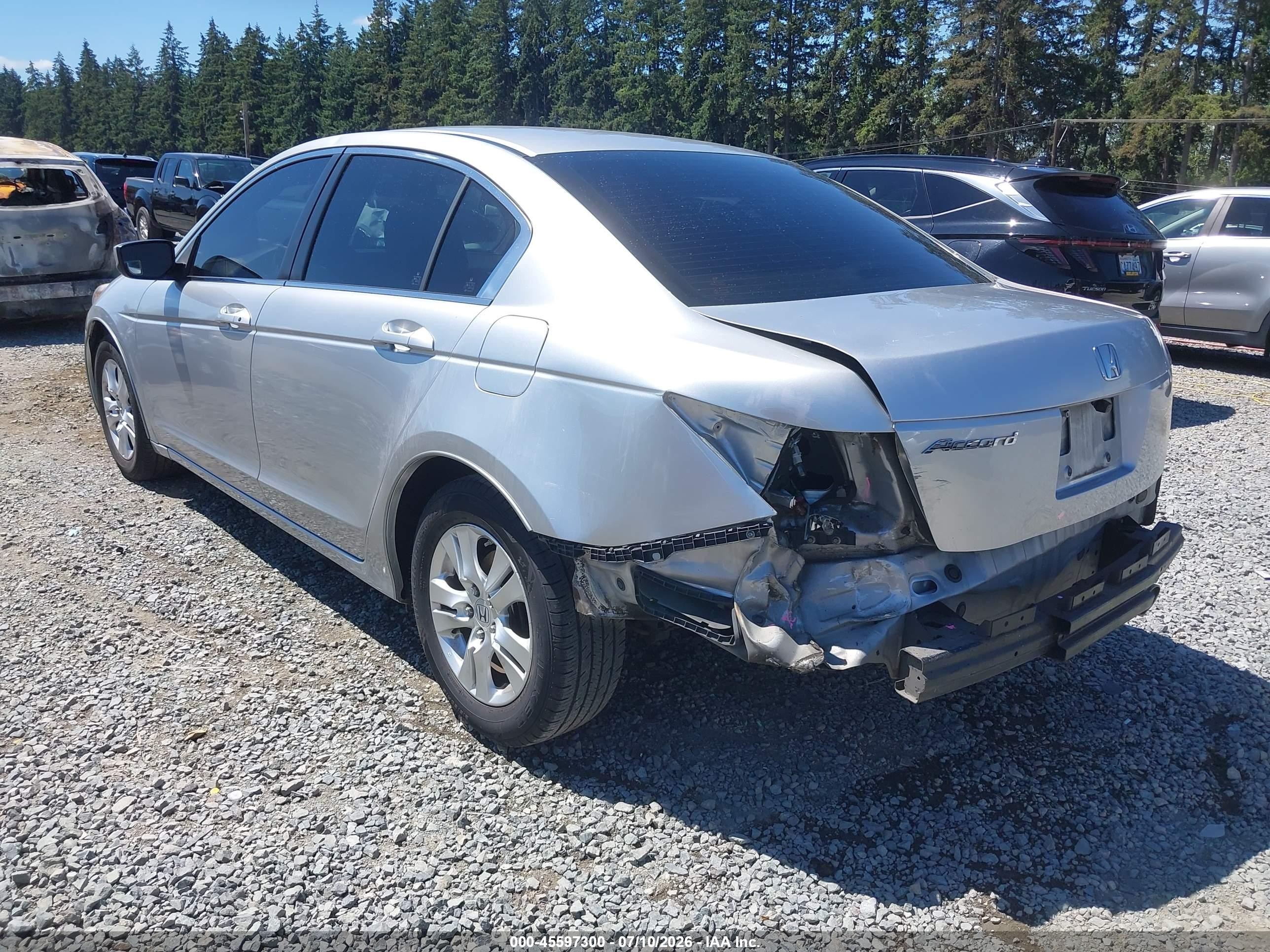 2008 Honda Accord 2.4 Lx-p Silver vin: JHMCP26488C013893