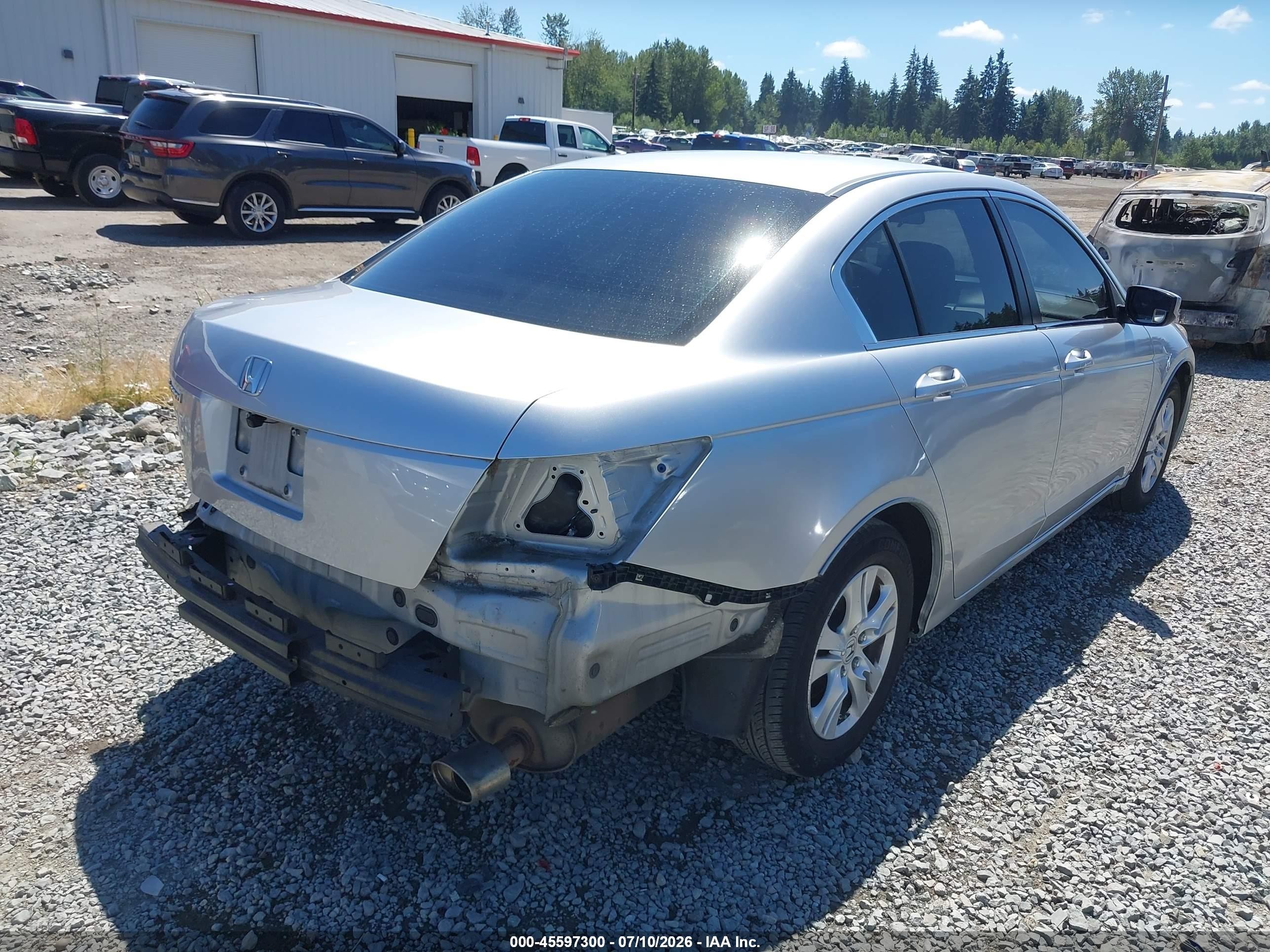 2008 Honda Accord 2.4 Lx-p Silver vin: JHMCP26488C013893