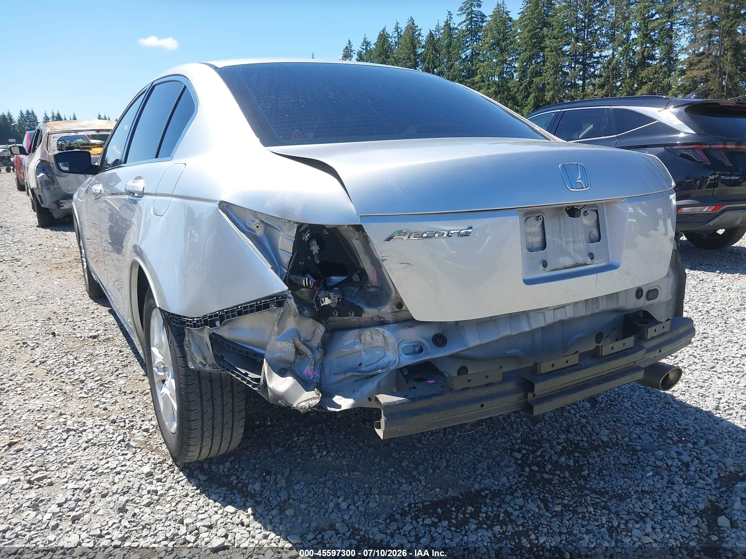 2008 Honda Accord 2.4 Lx-p Silver vin: JHMCP26488C013893