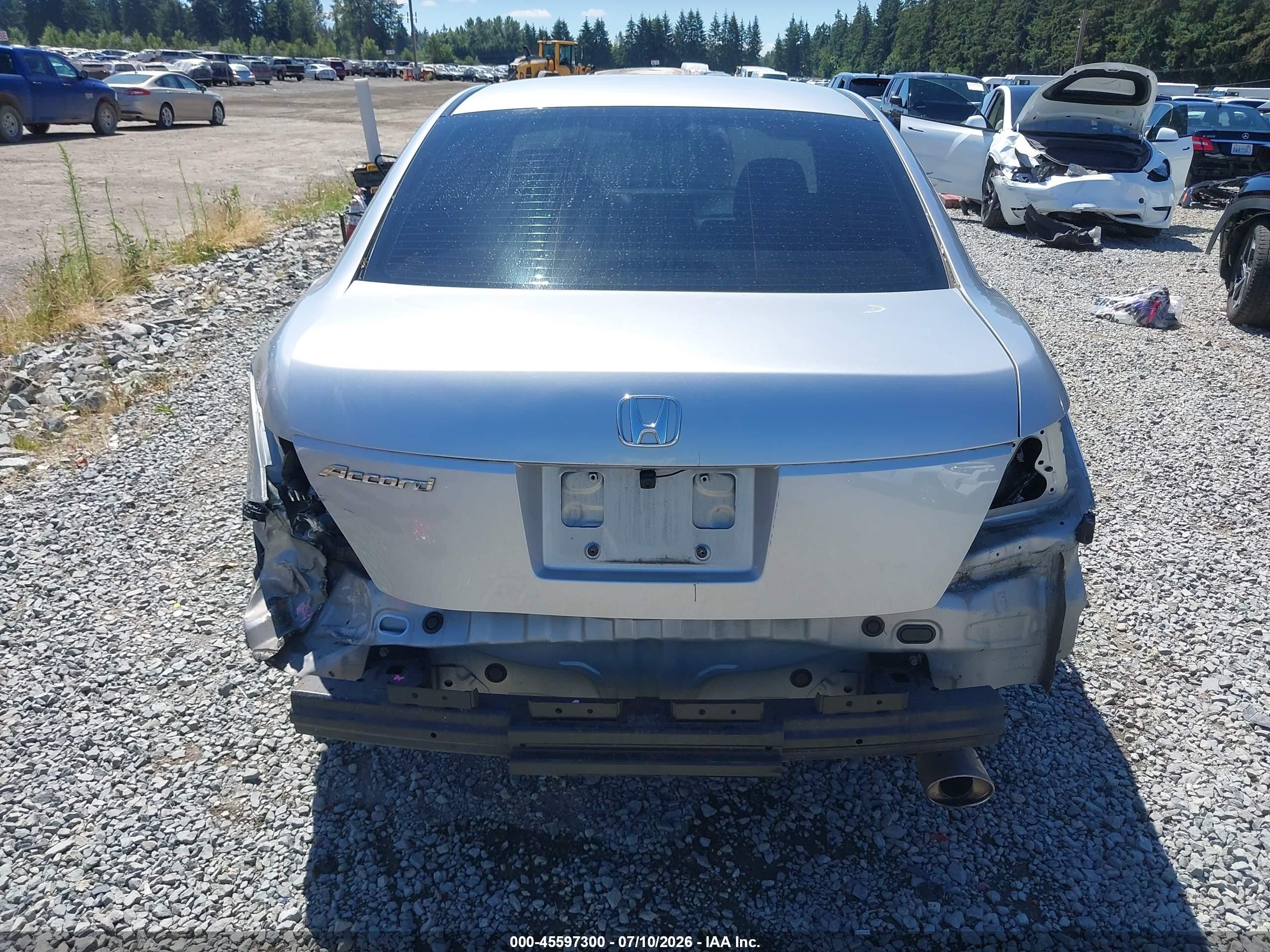 2008 Honda Accord 2.4 Lx-p Silver vin: JHMCP26488C013893
