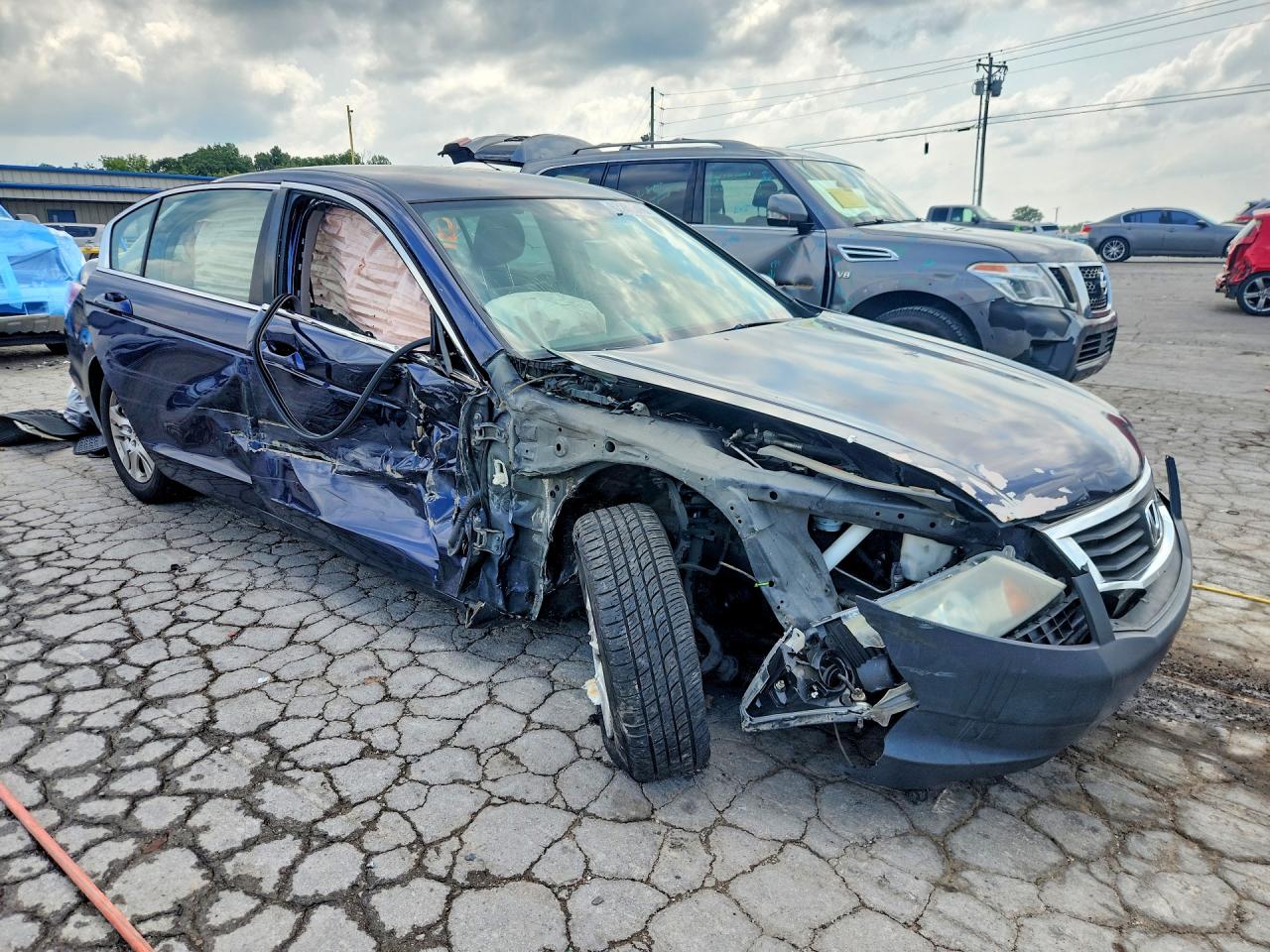 2008 Honda Accord Lxp Blue vin: JHMCP26488C019919