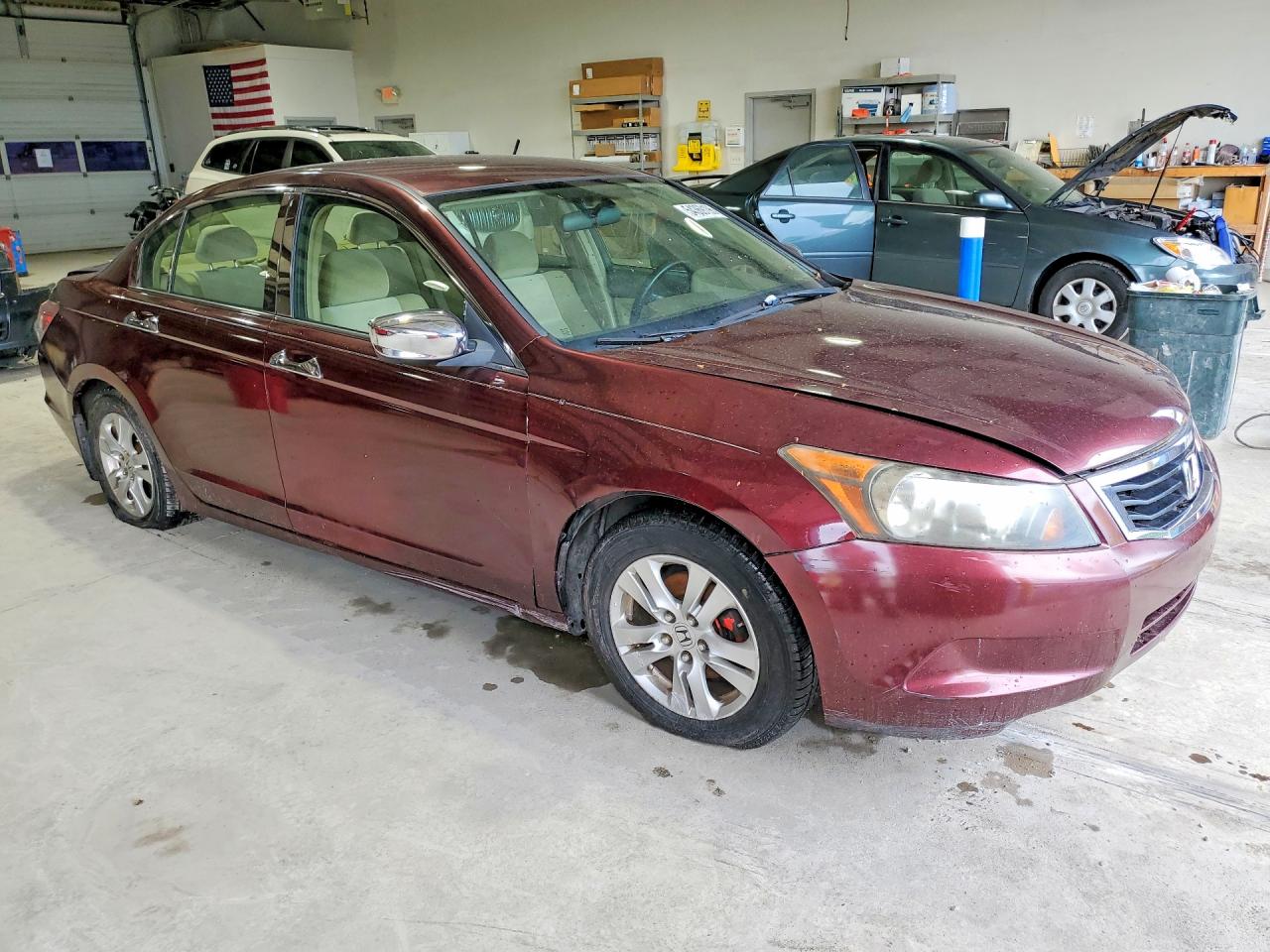 2008 Honda Accord Lxp Burgundy vin: JHMCP26488C044867