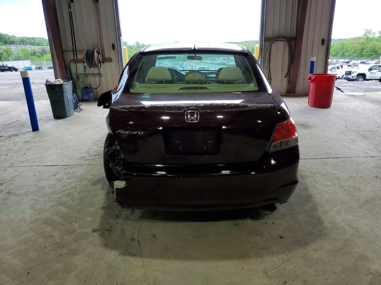 2008 Honda Accord Lxp Burgundy vin: JHMCP26488C044867