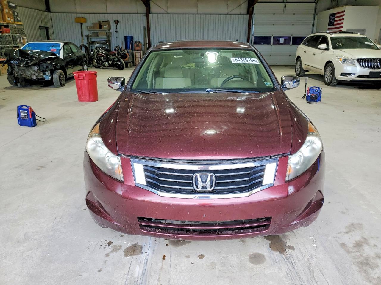 2008 Honda Accord Lxp Burgundy vin: JHMCP26488C044867