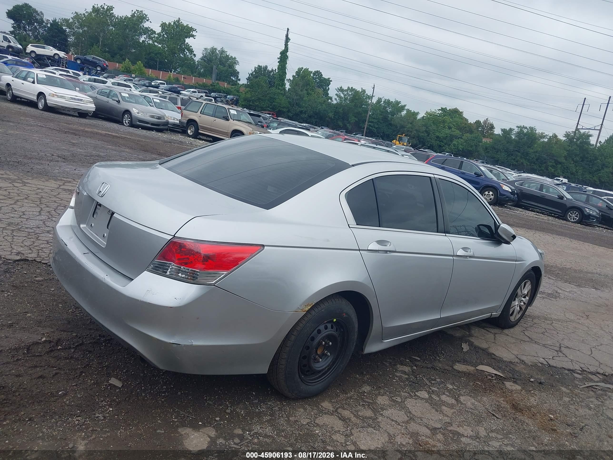2009 Honda Accord 2.4 Lx-p Silver vin: JHMCP26489C010283