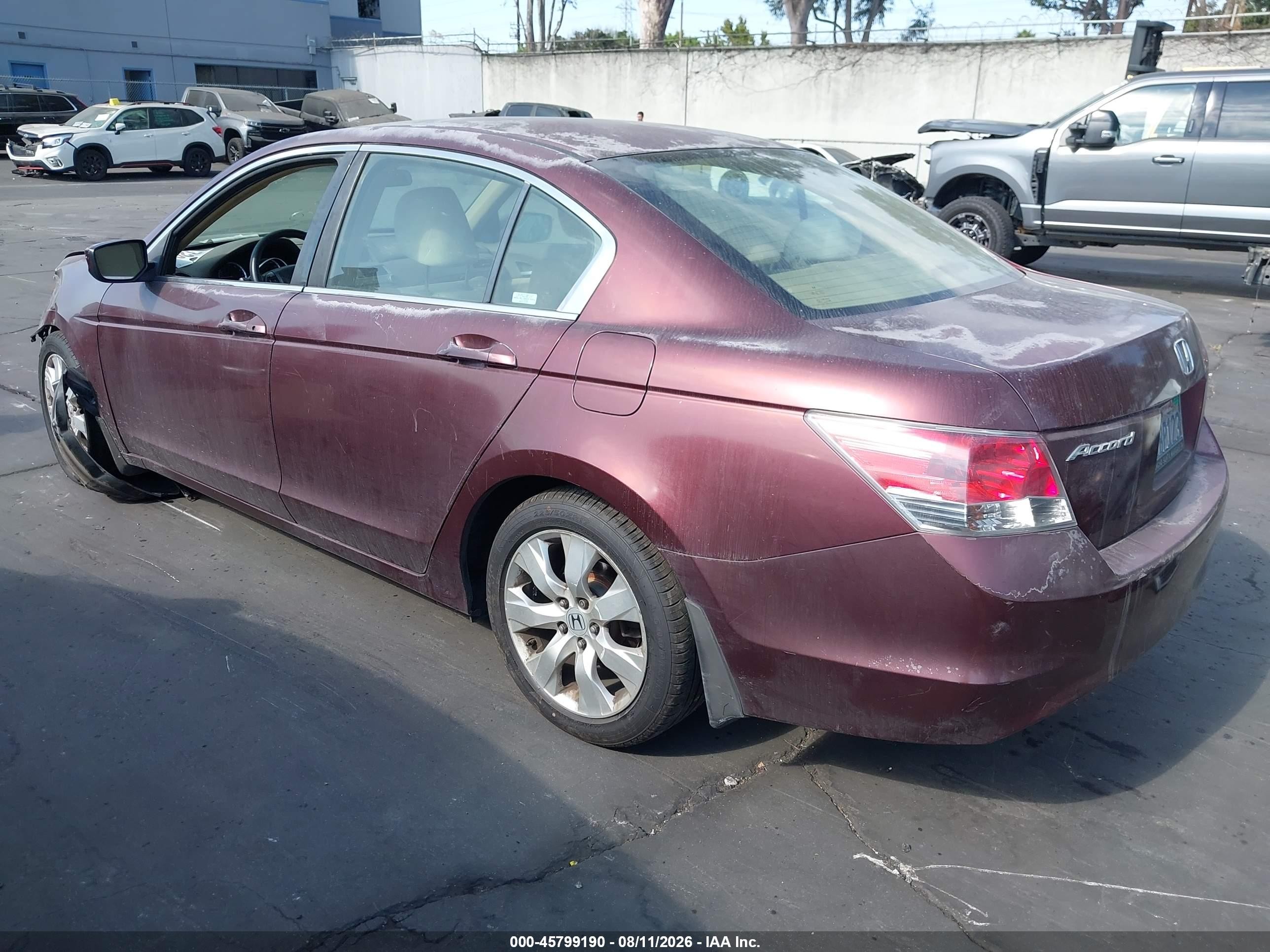 2008 Honda Accord 2.4 Lx-p Purple vin: JHMCP26498C035322