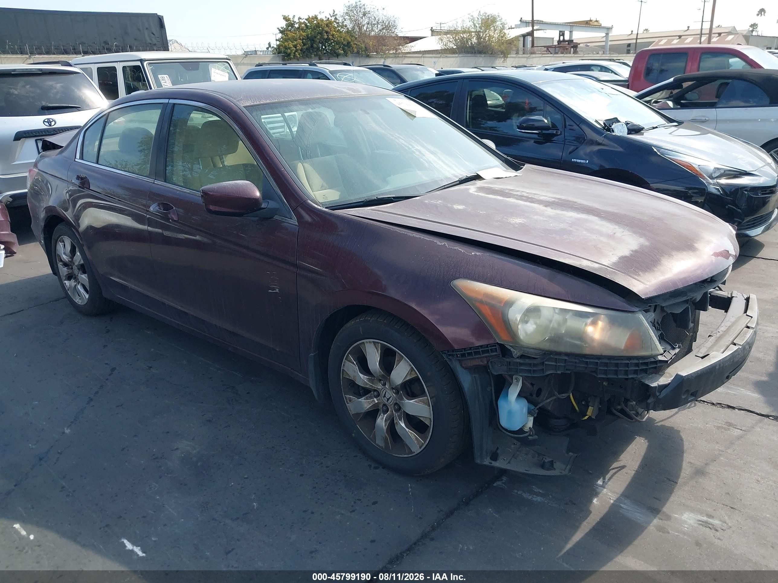 2008 Honda Accord 2.4 Lx-p Purple vin: JHMCP26498C035322