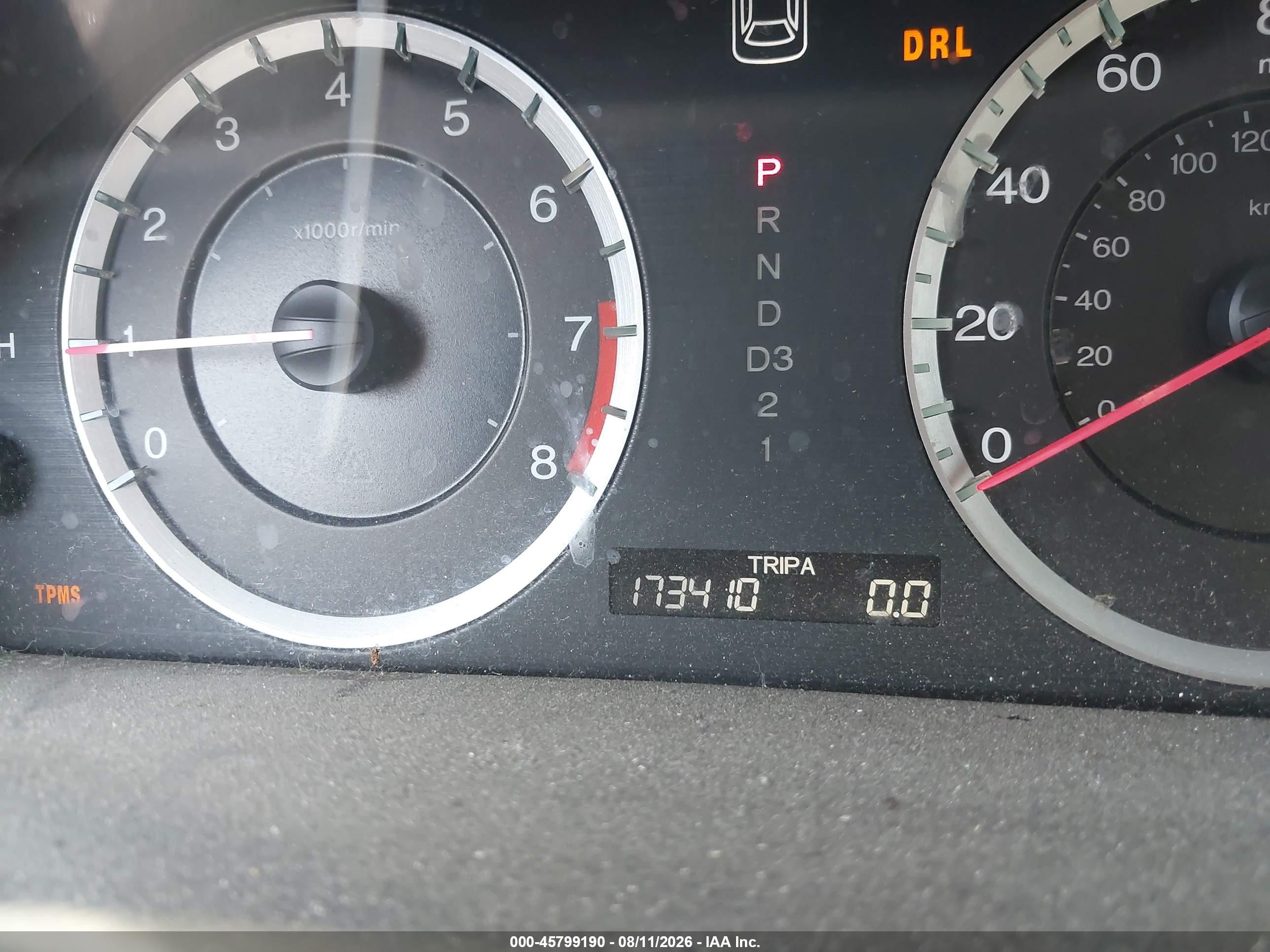 2008 Honda Accord 2.4 Lx-p Purple vin: JHMCP26498C035322
