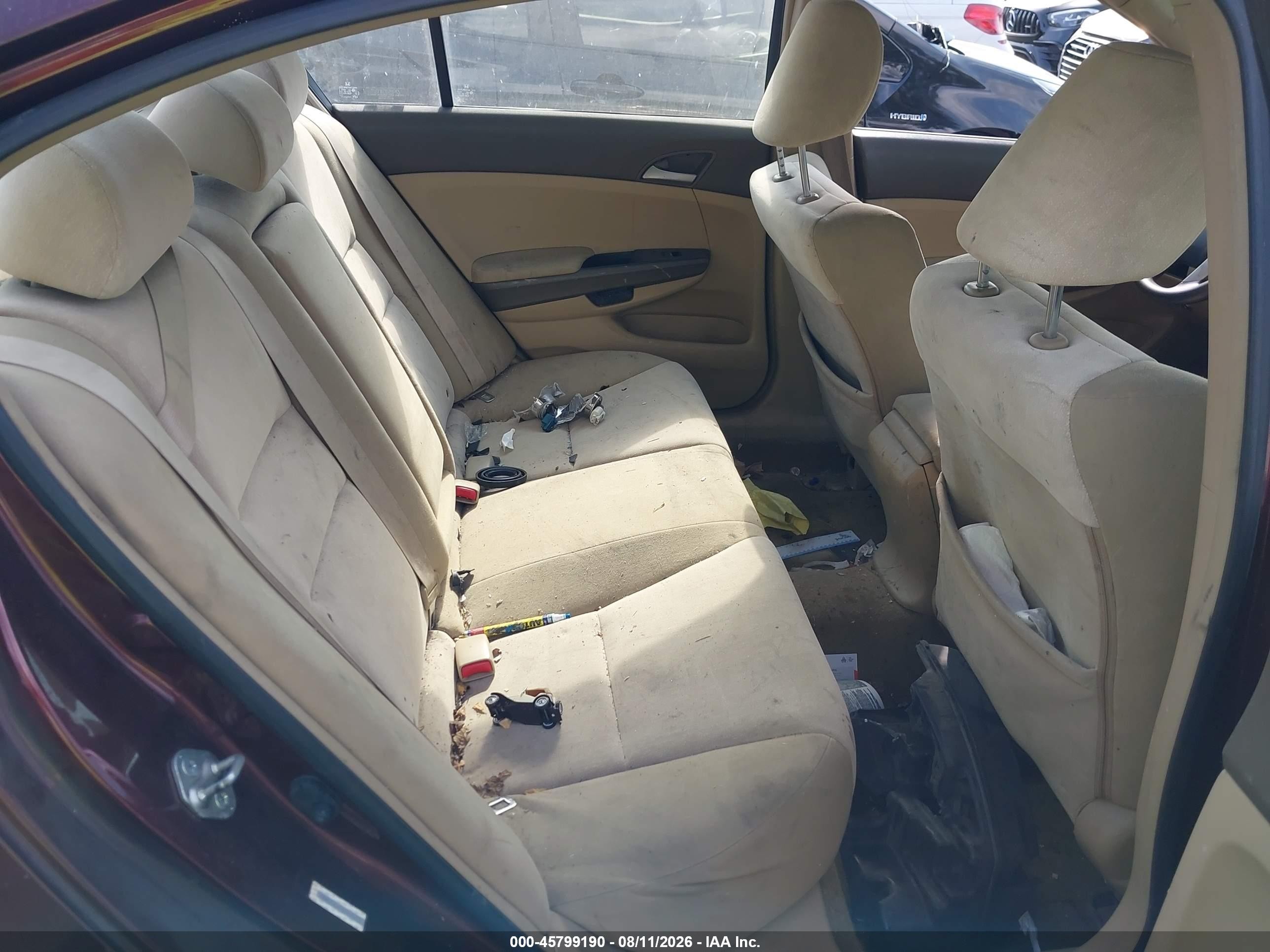 2008 Honda Accord 2.4 Lx-p Purple vin: JHMCP26498C035322