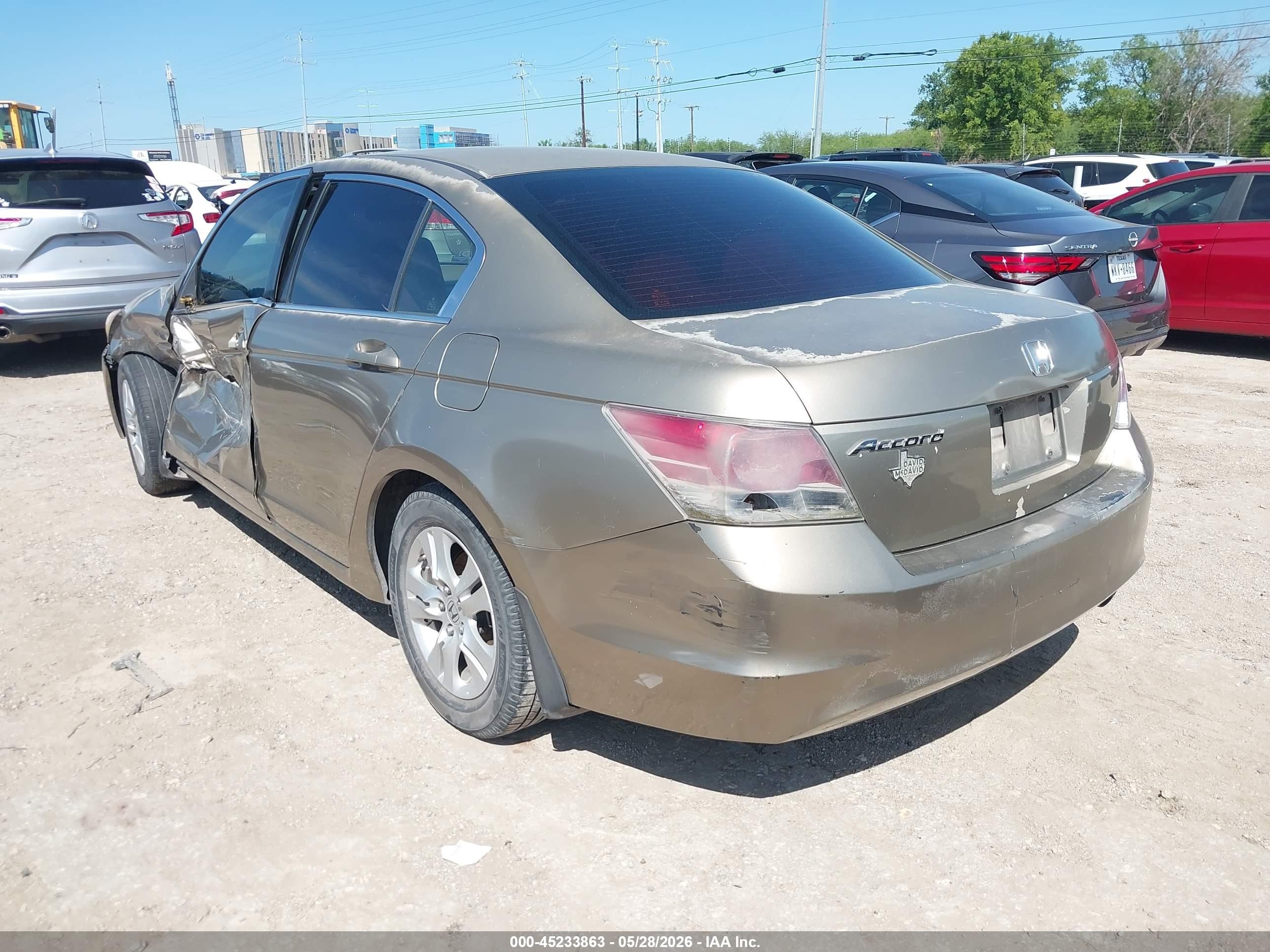 2008 Honda Accord 2.4 Lx-p Gold vin: JHMCP26498C042349