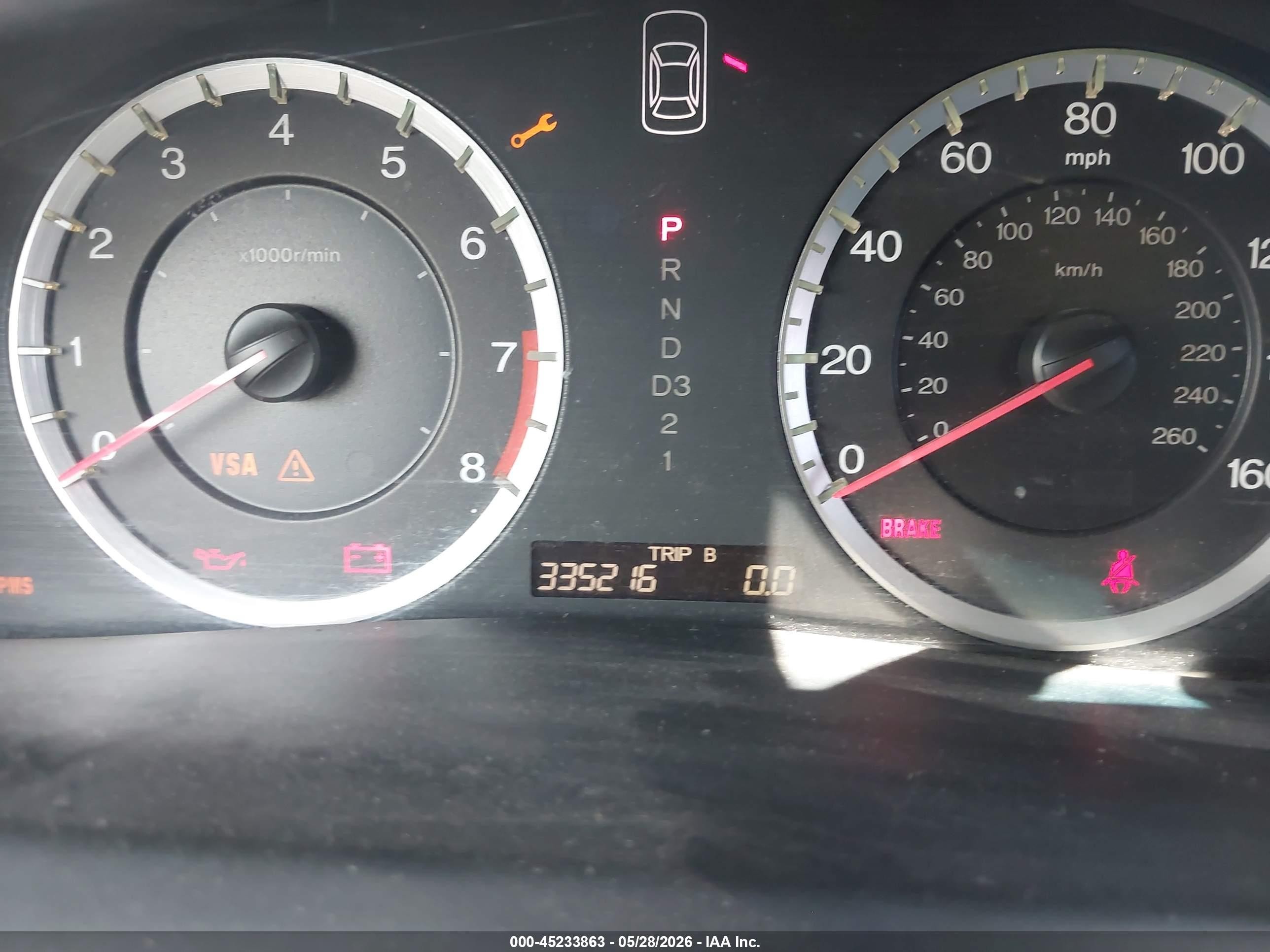 2008 Honda Accord 2.4 Lx-p Gold vin: JHMCP26498C042349