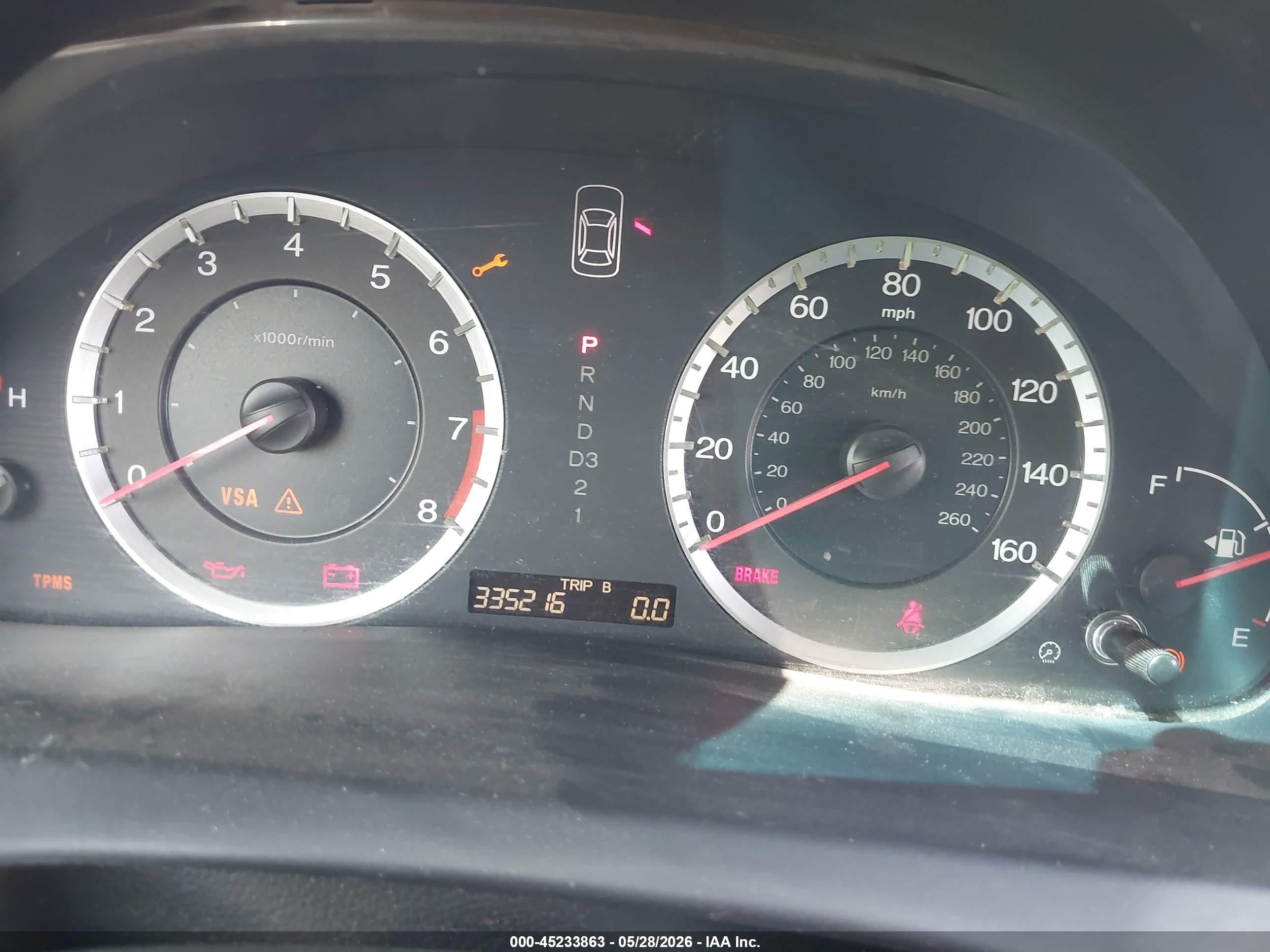 2008 Honda Accord 2.4 Lx-p Gold vin: JHMCP26498C042349