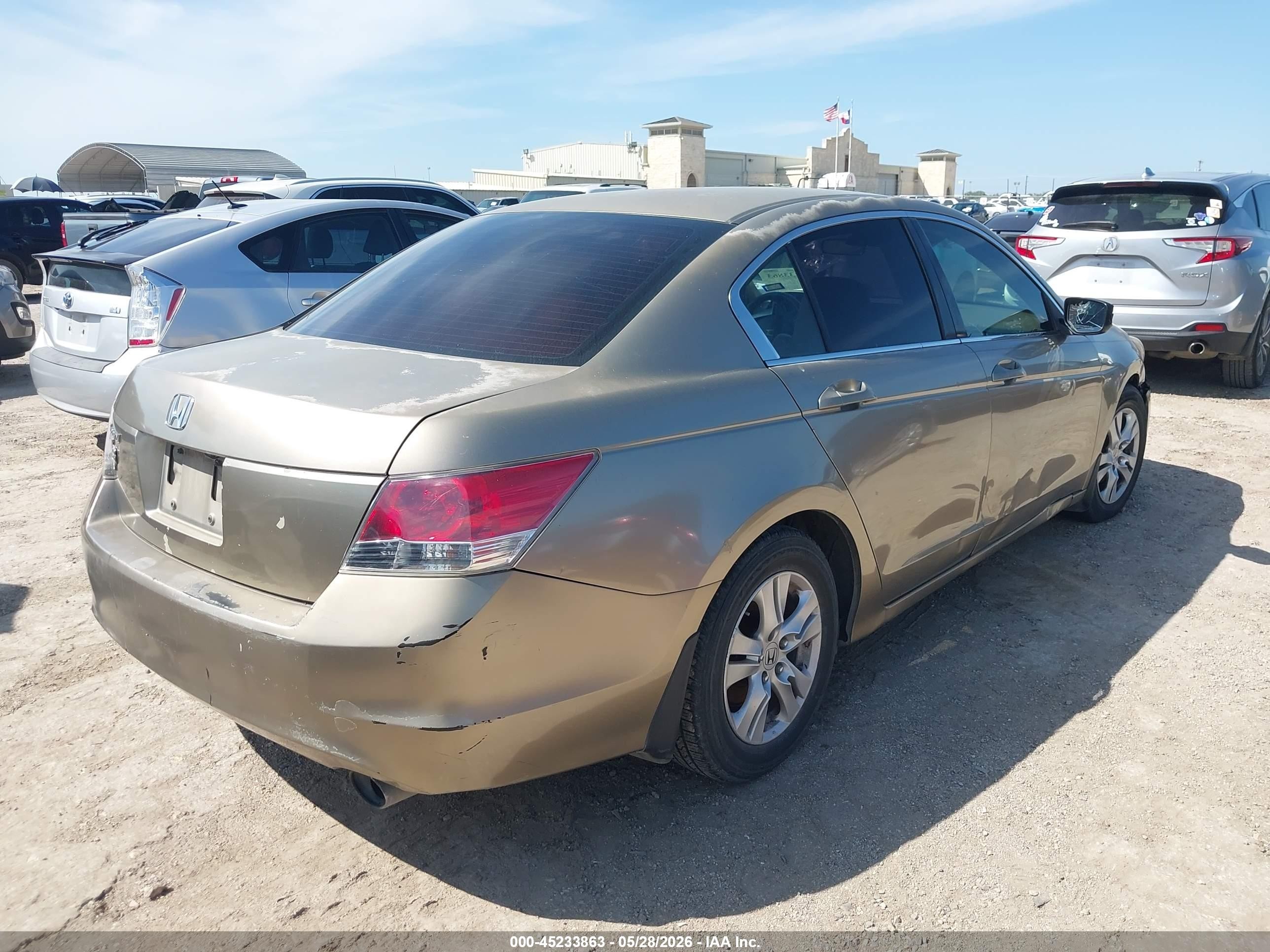 2008 Honda Accord 2.4 Lx-p Gold vin: JHMCP26498C042349