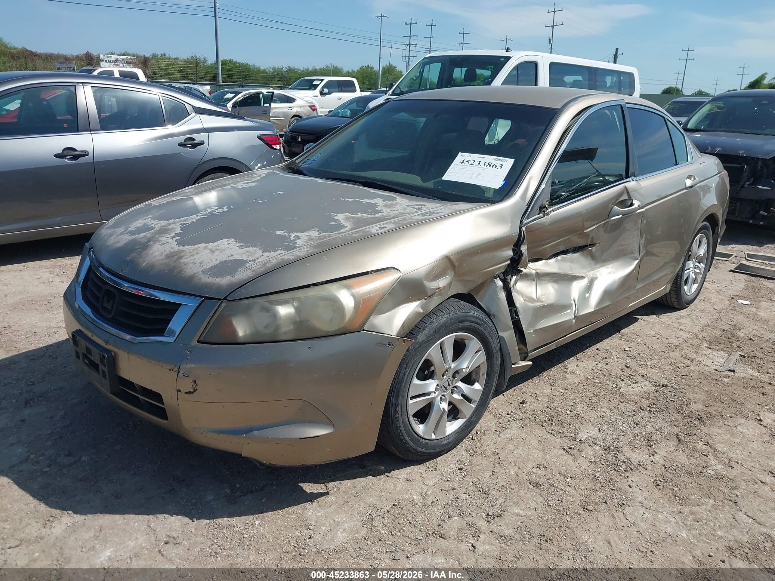 2008 Honda Accord 2.4 Lx-p Gold vin: JHMCP26498C042349