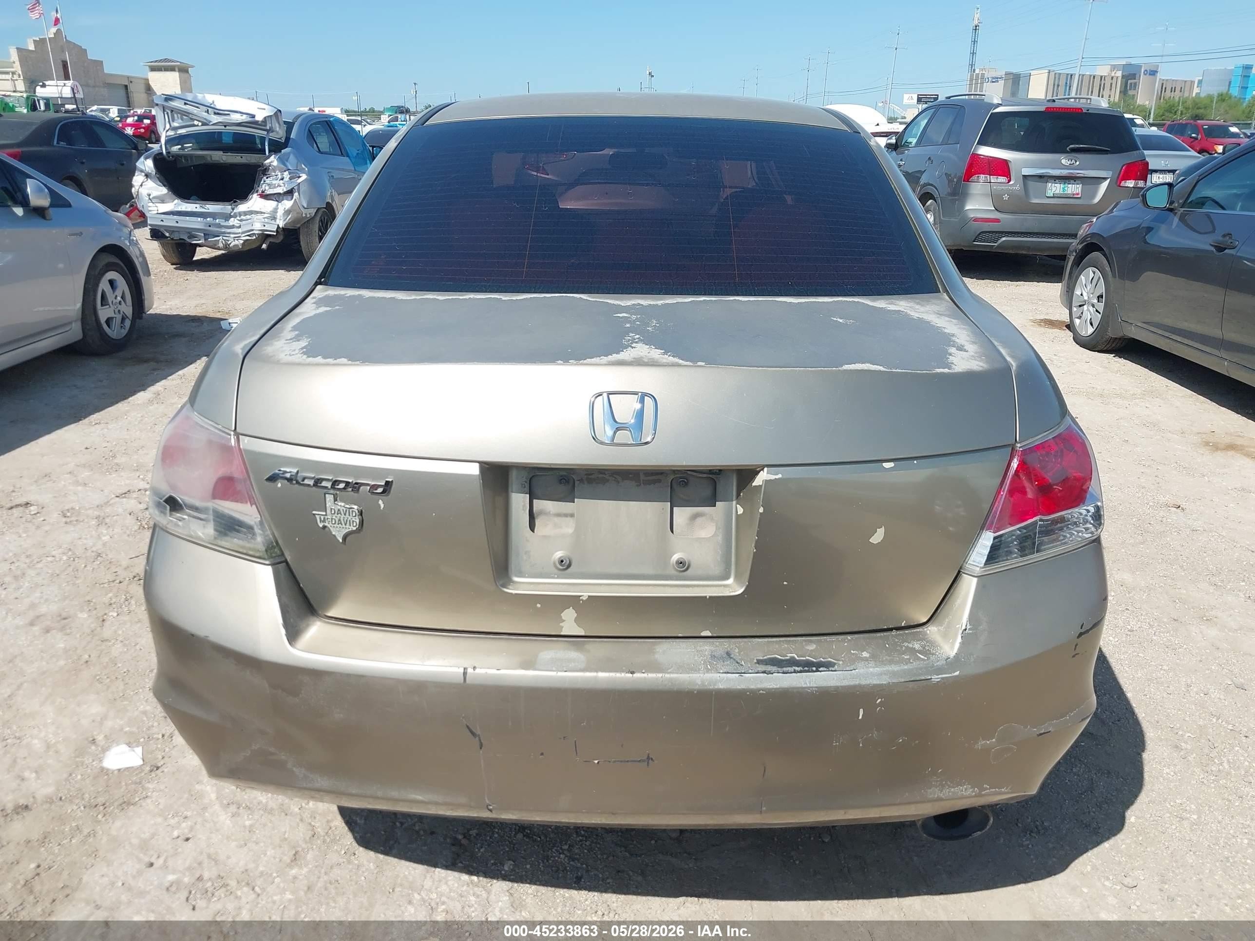 2008 Honda Accord 2.4 Lx-p Gold vin: JHMCP26498C042349