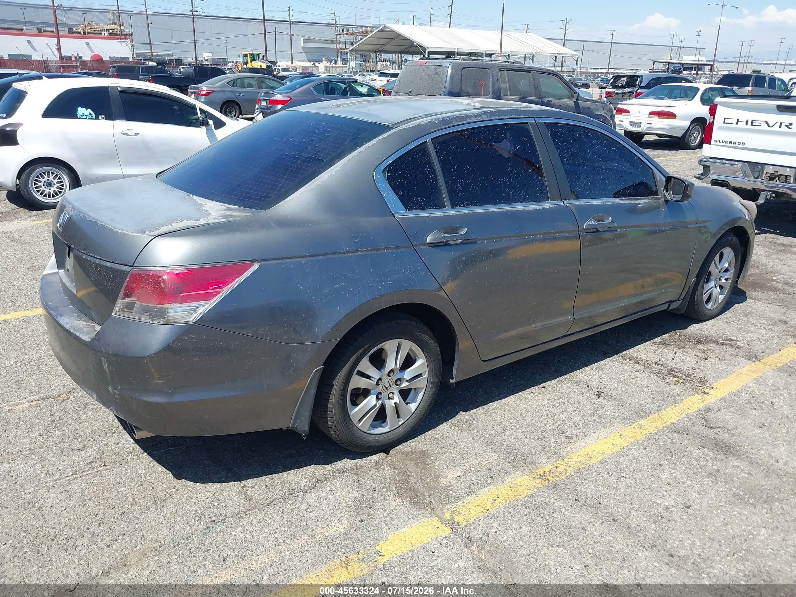 2008 Honda Accord 2.4 Lx-p Gray vin: JHMCP26498C059927