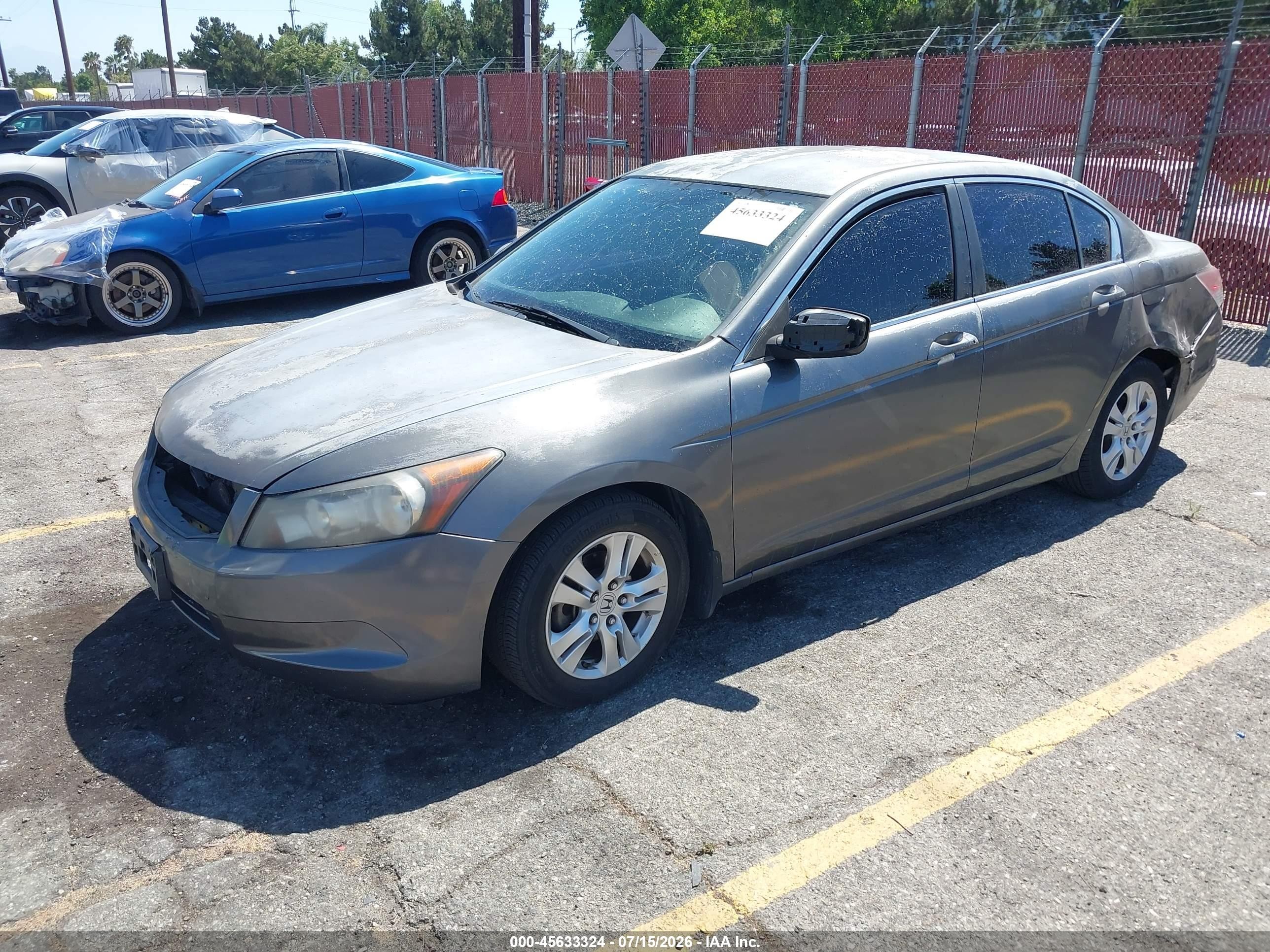 2008 Honda Accord 2.4 Lx-p Gray vin: JHMCP26498C059927