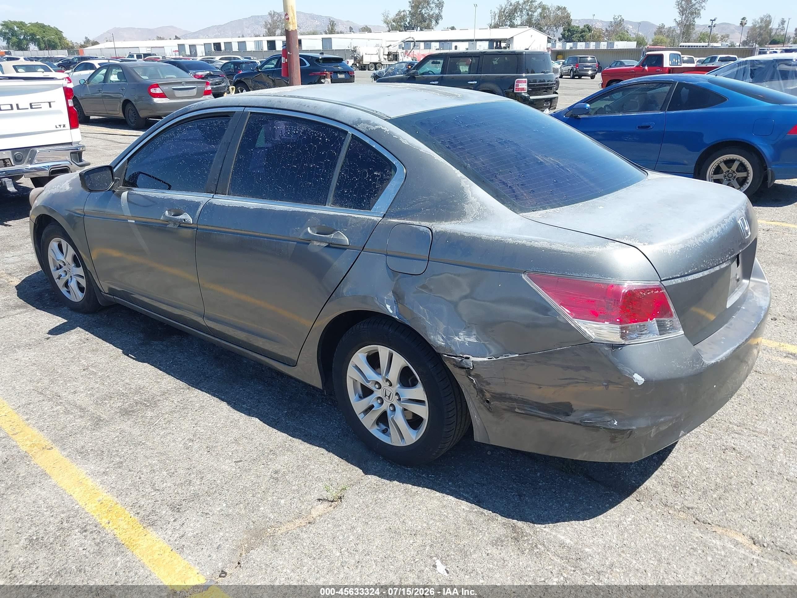 2008 Honda Accord 2.4 Lx-p Gray vin: JHMCP26498C059927