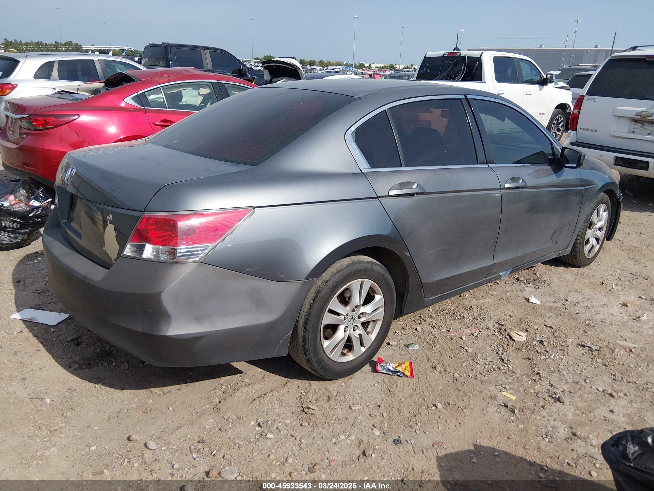 2008 Honda Accord 2.4 Lx-p Gray vin: JHMCP26498C065906