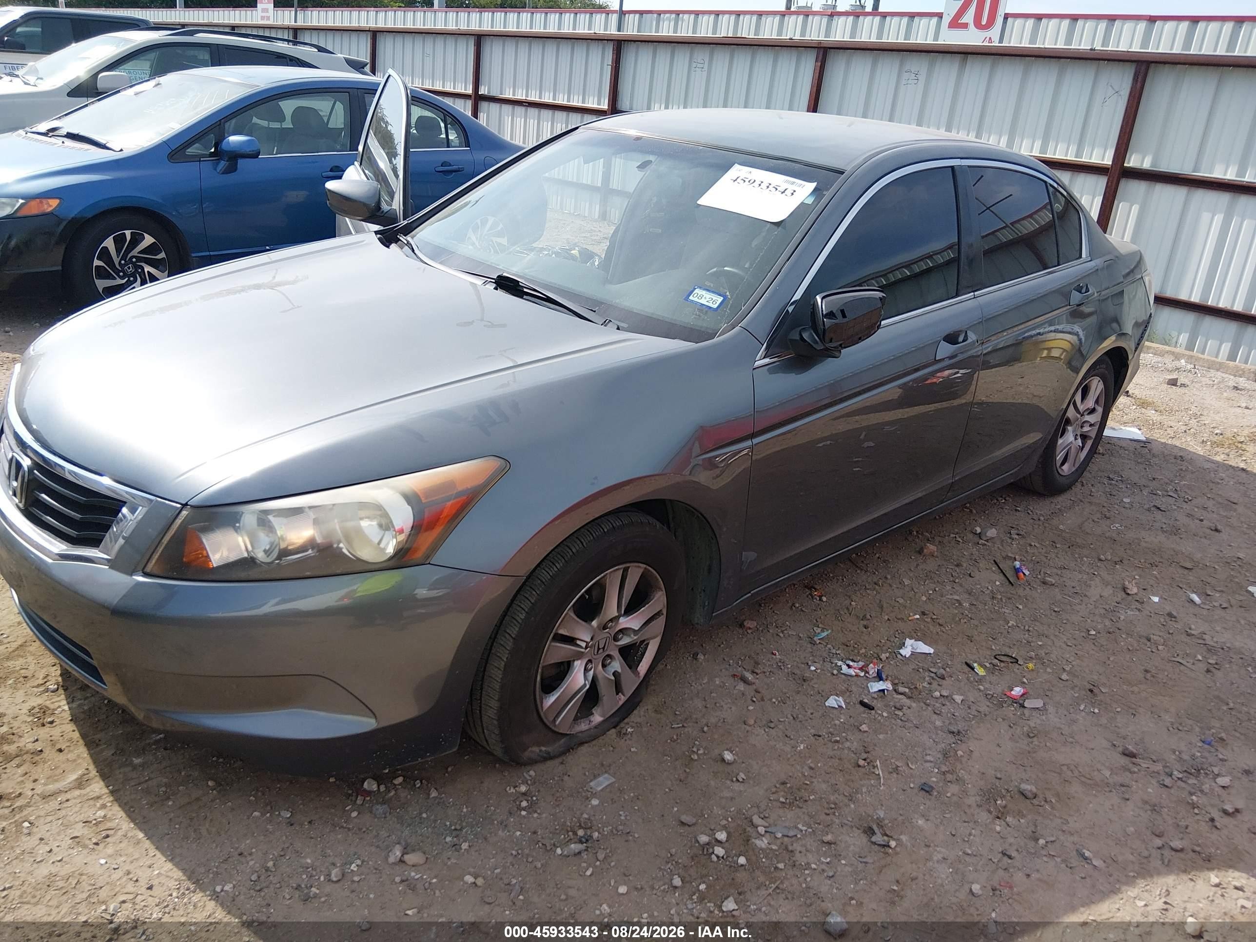 2008 Honda Accord 2.4 Lx-p Gray vin: JHMCP26498C065906