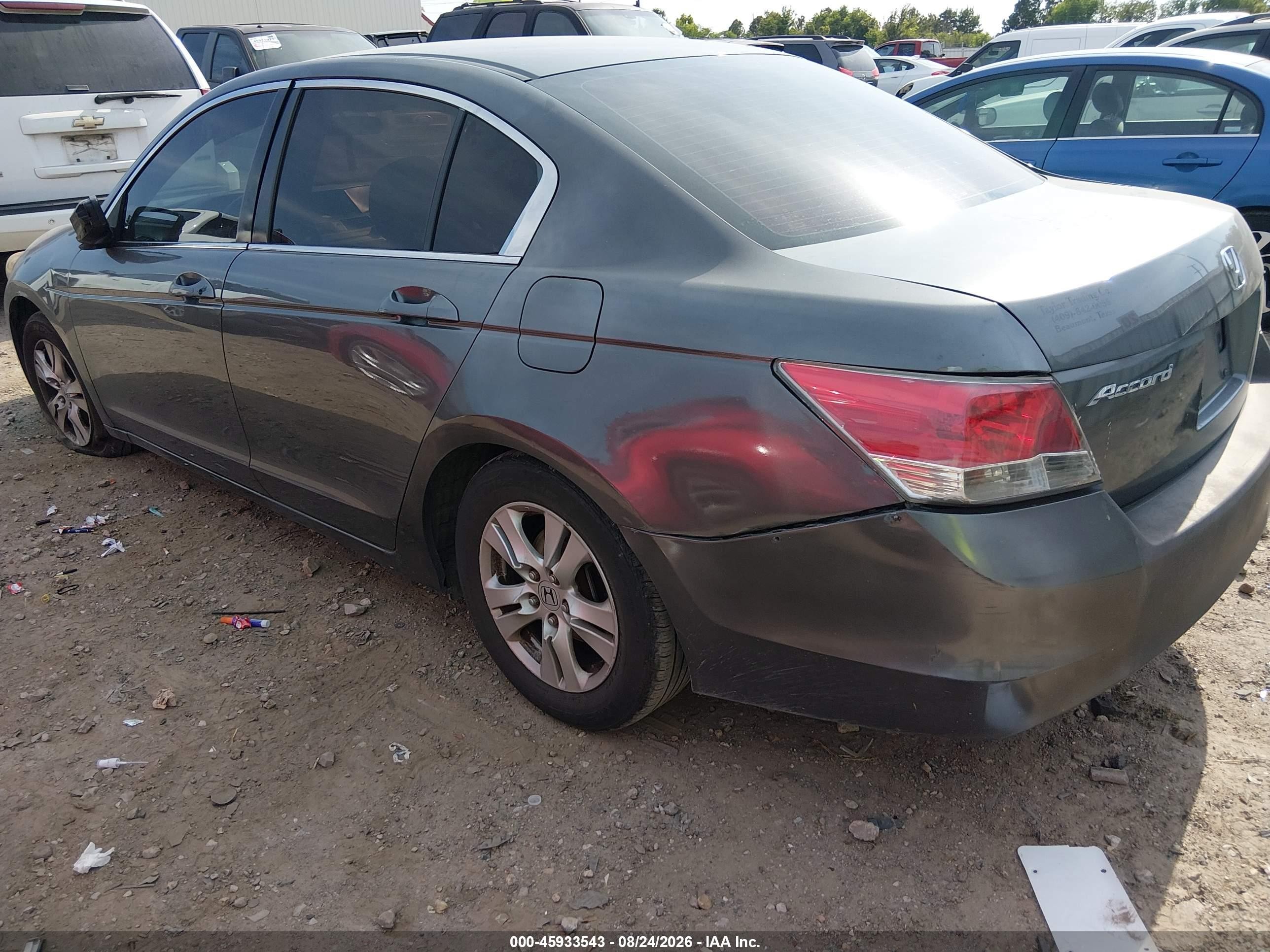 2008 Honda Accord 2.4 Lx-p Gray vin: JHMCP26498C065906