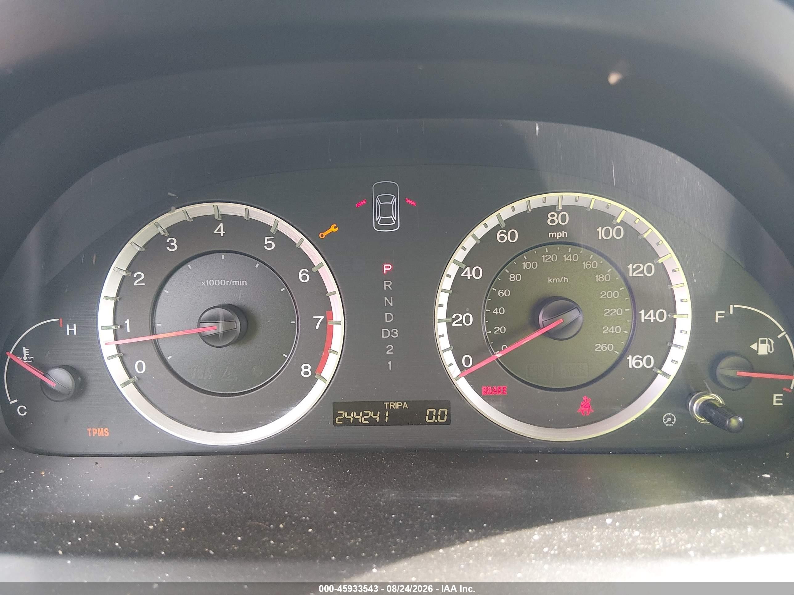 2008 Honda Accord 2.4 Lx-p Gray vin: JHMCP26498C065906