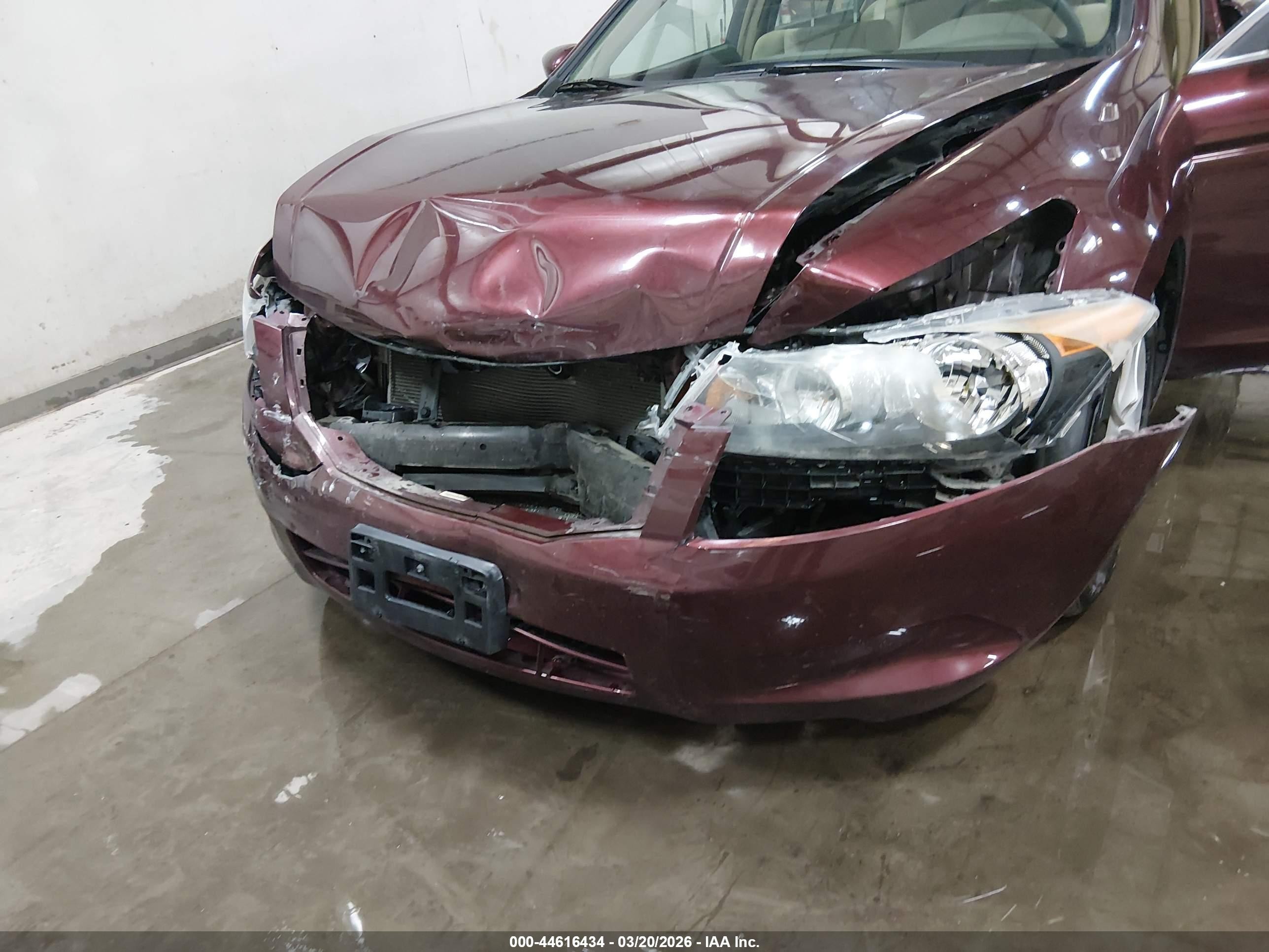 2009 Honda Accord 2.4 Lx-p Burgundy vin: JHMCP26499C008140