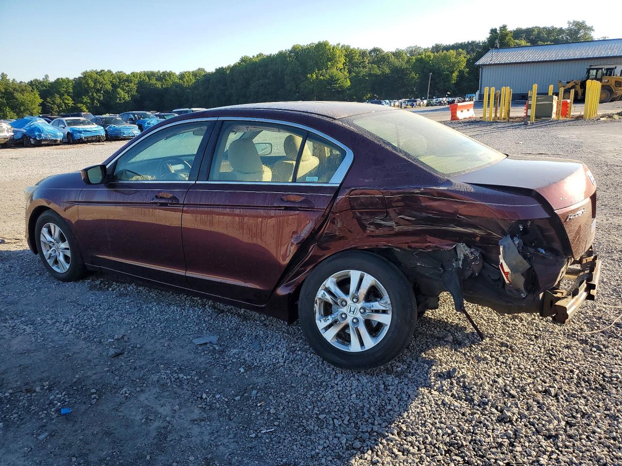 2008 Honda Accord Lxp Burgundy vin: JHMCP264X8C043395