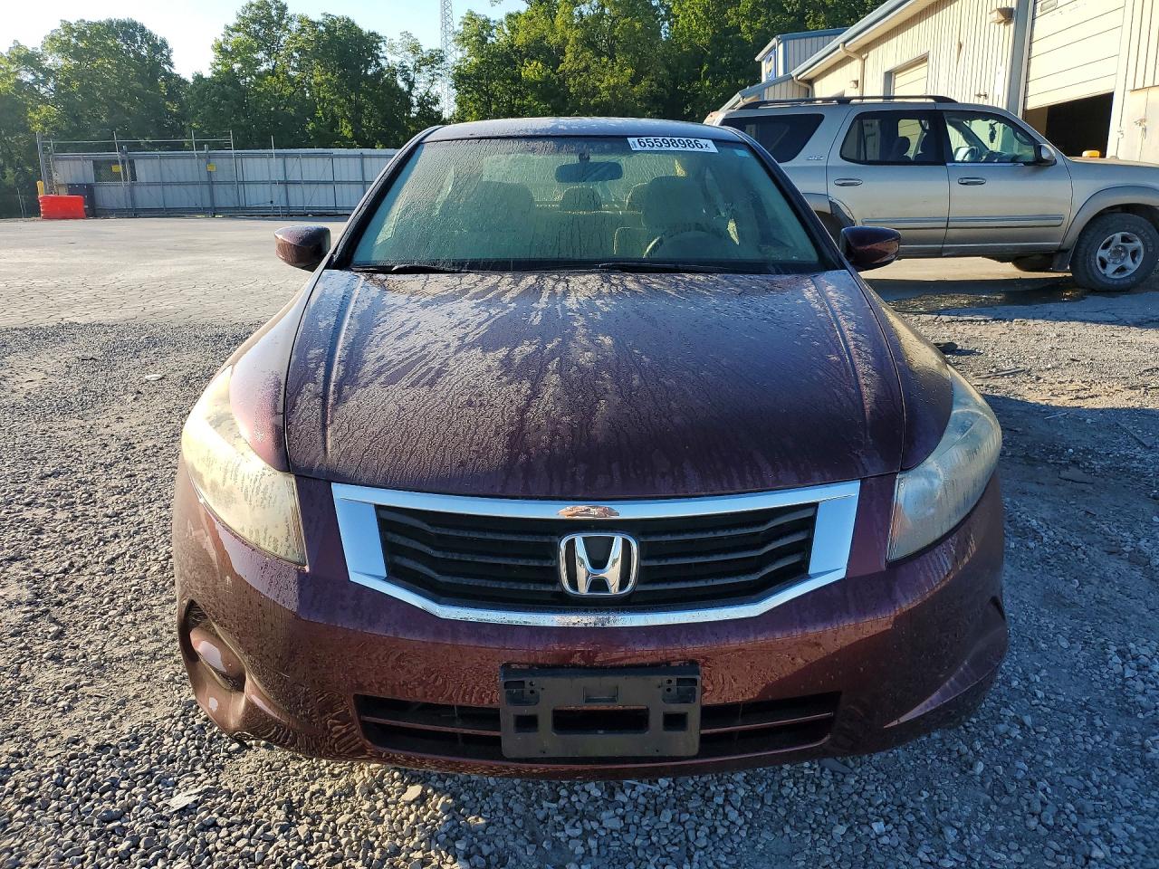 2008 Honda Accord Lxp Burgundy vin: JHMCP264X8C043395