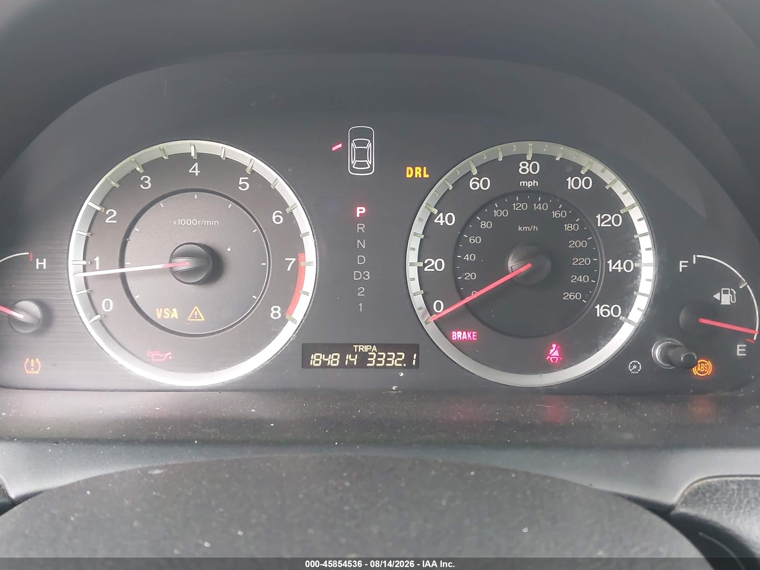 2008 Honda Accord 2.4 Lx-p Gray vin: JHMCP264X8C044434