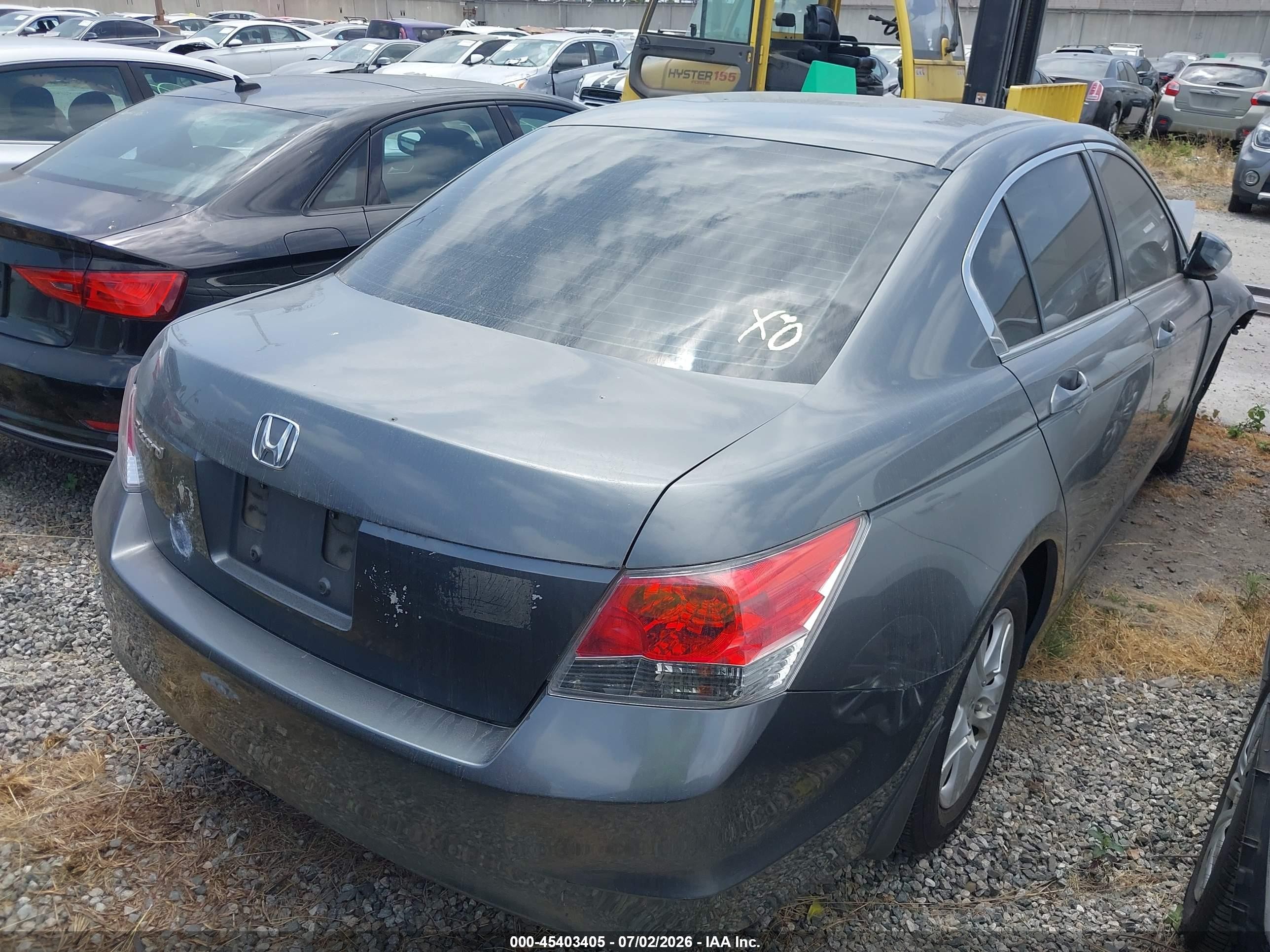 2008 Honda Accord 2.4 Lx-p Gray vin: JHMCP264X8C064716