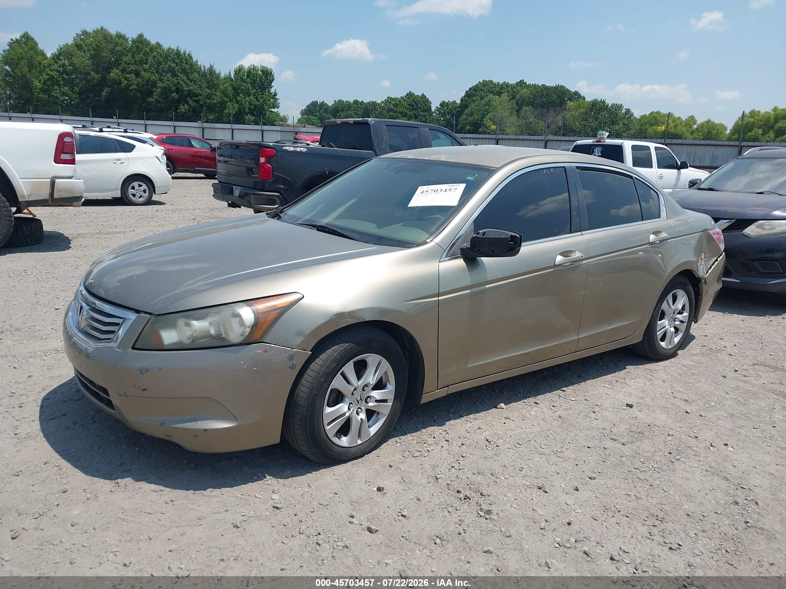 2008 Honda Accord 2.4 Lx-p Золотой vin: JHMCP264X8C078826