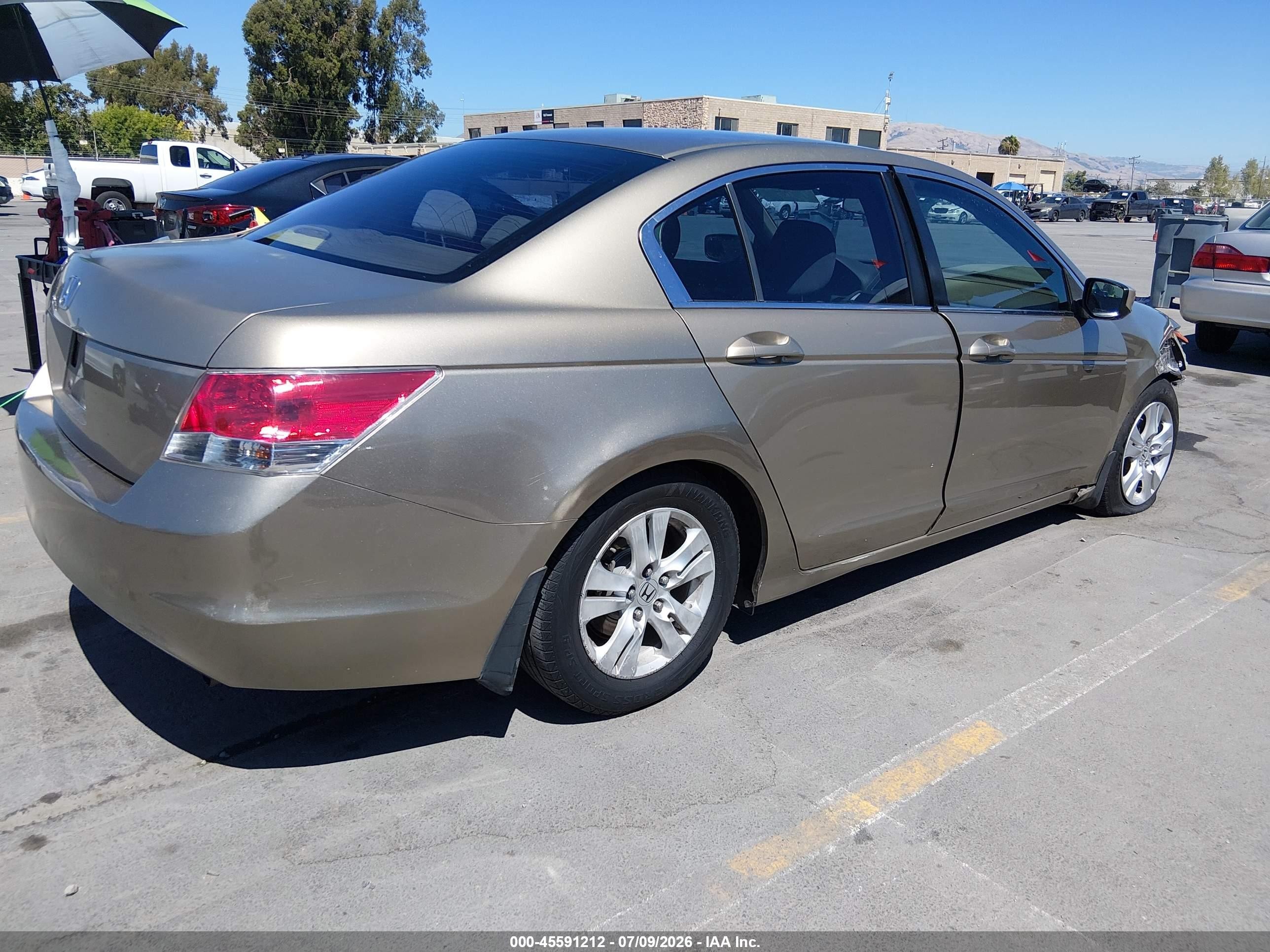 2009 Honda Accord 2.4 Lx-p Gold vin: JHMCP264X9C009085