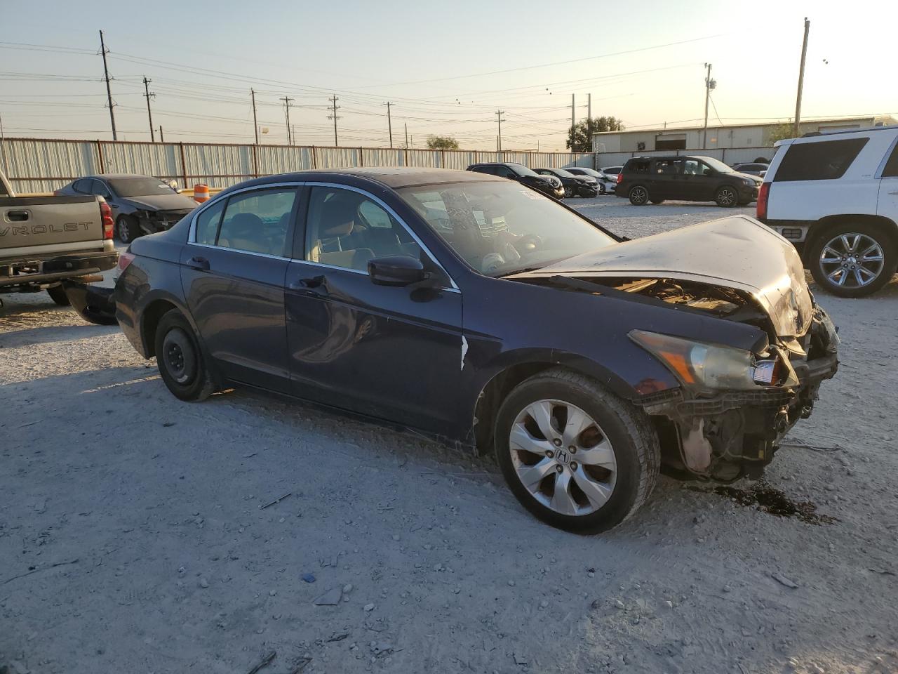 2008 Honda Accord Ex Blue vin: JHMCP26708C035901