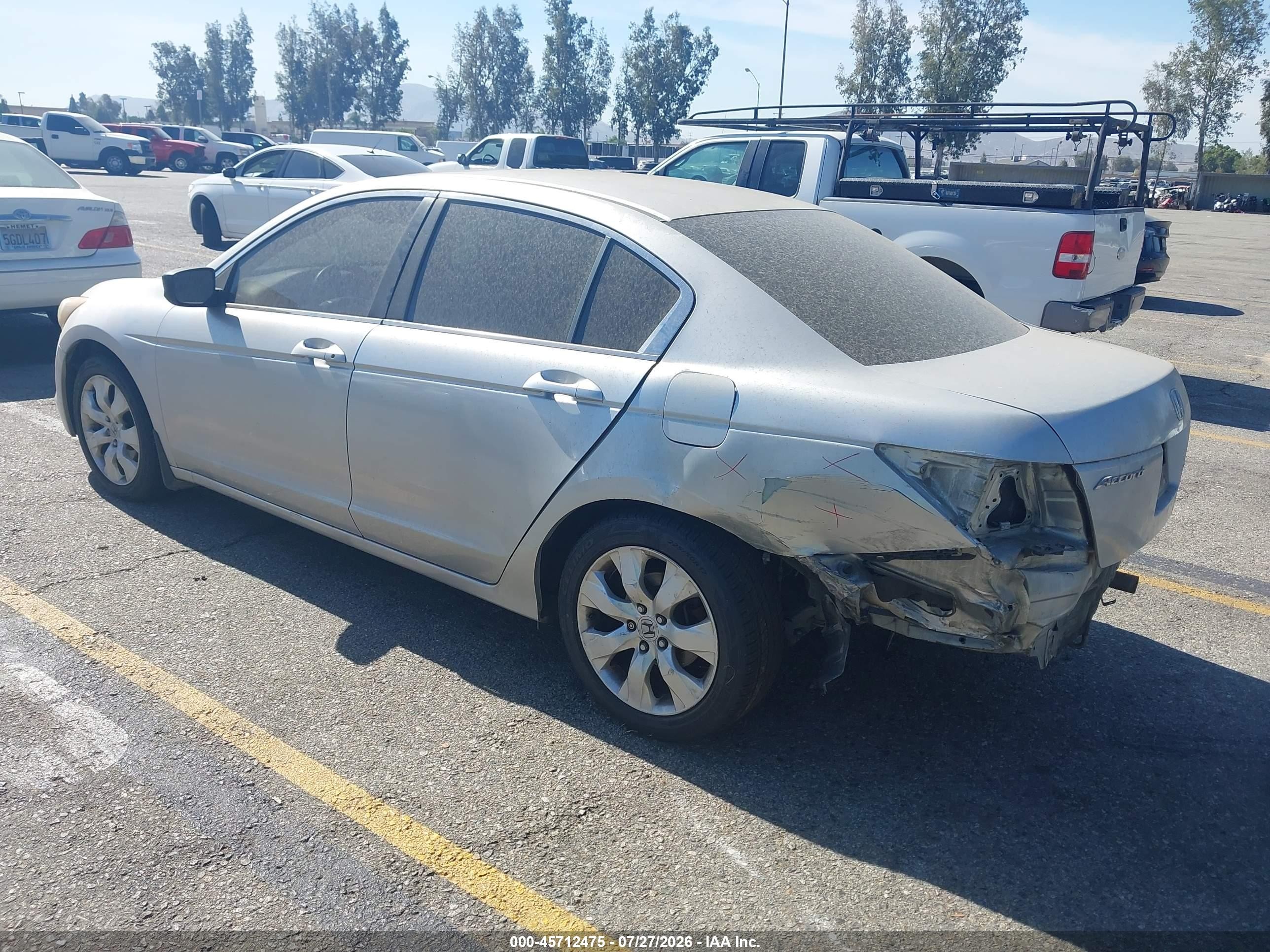 2008 Honda Accord 2.4 Ex Silver vin: JHMCP26708C057381