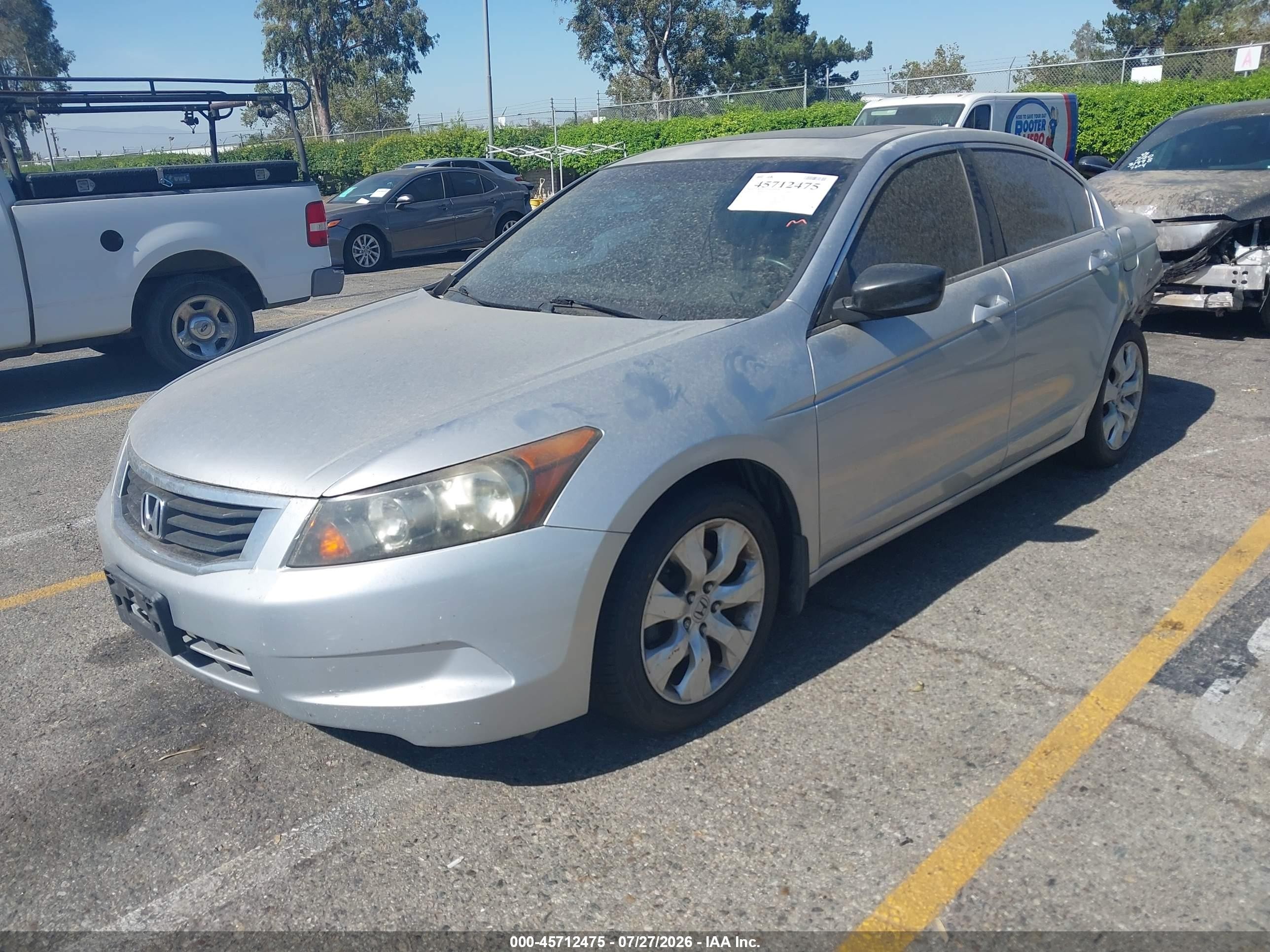 2008 Honda Accord 2.4 Ex Silver vin: JHMCP26708C057381