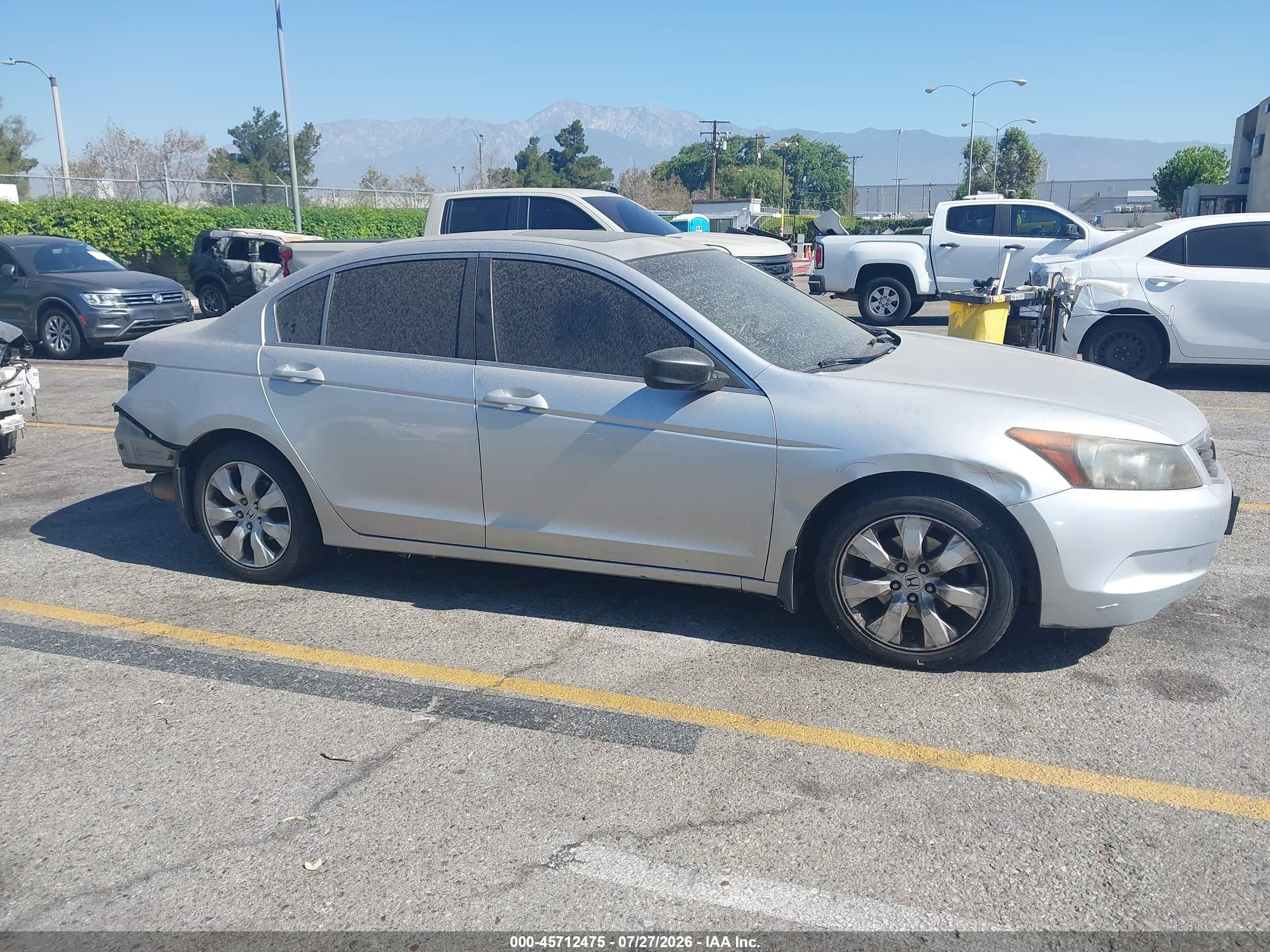 2008 Honda Accord 2.4 Ex Silver vin: JHMCP26708C057381