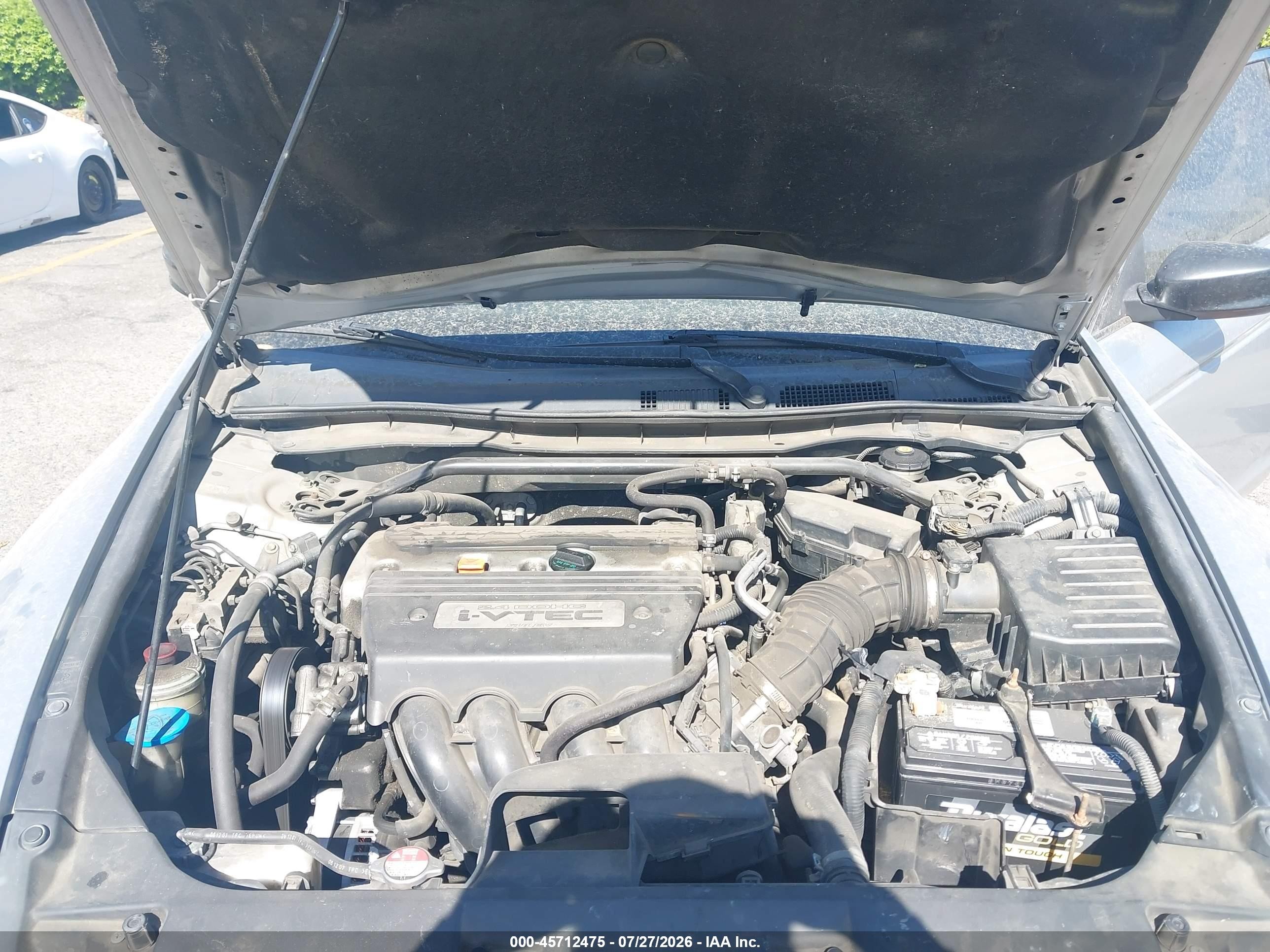 2008 Honda Accord 2.4 Ex Silver vin: JHMCP26708C057381