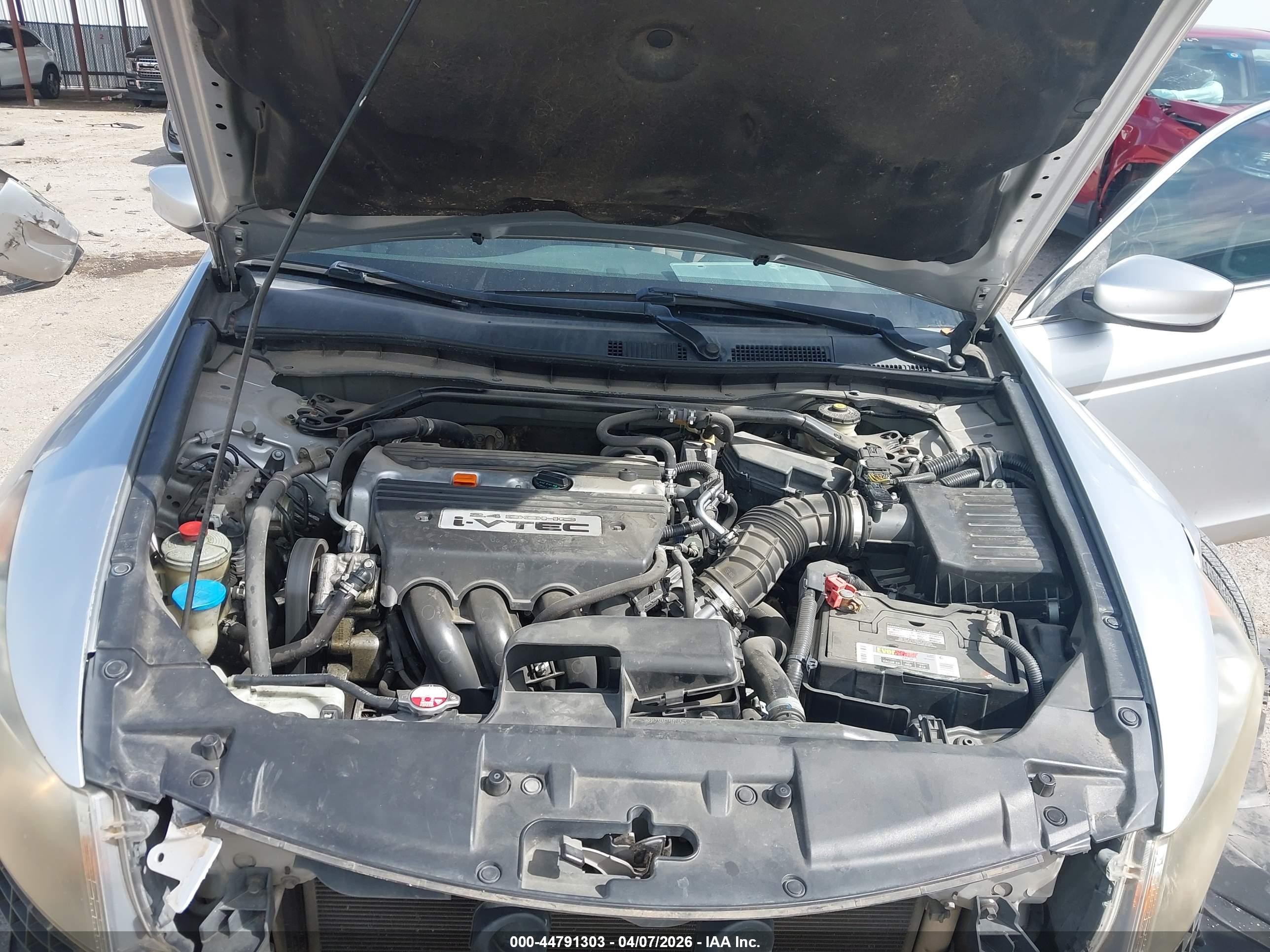 2008 Honda Accord 2.4 Ex Silver vin: JHMCP26708C058594