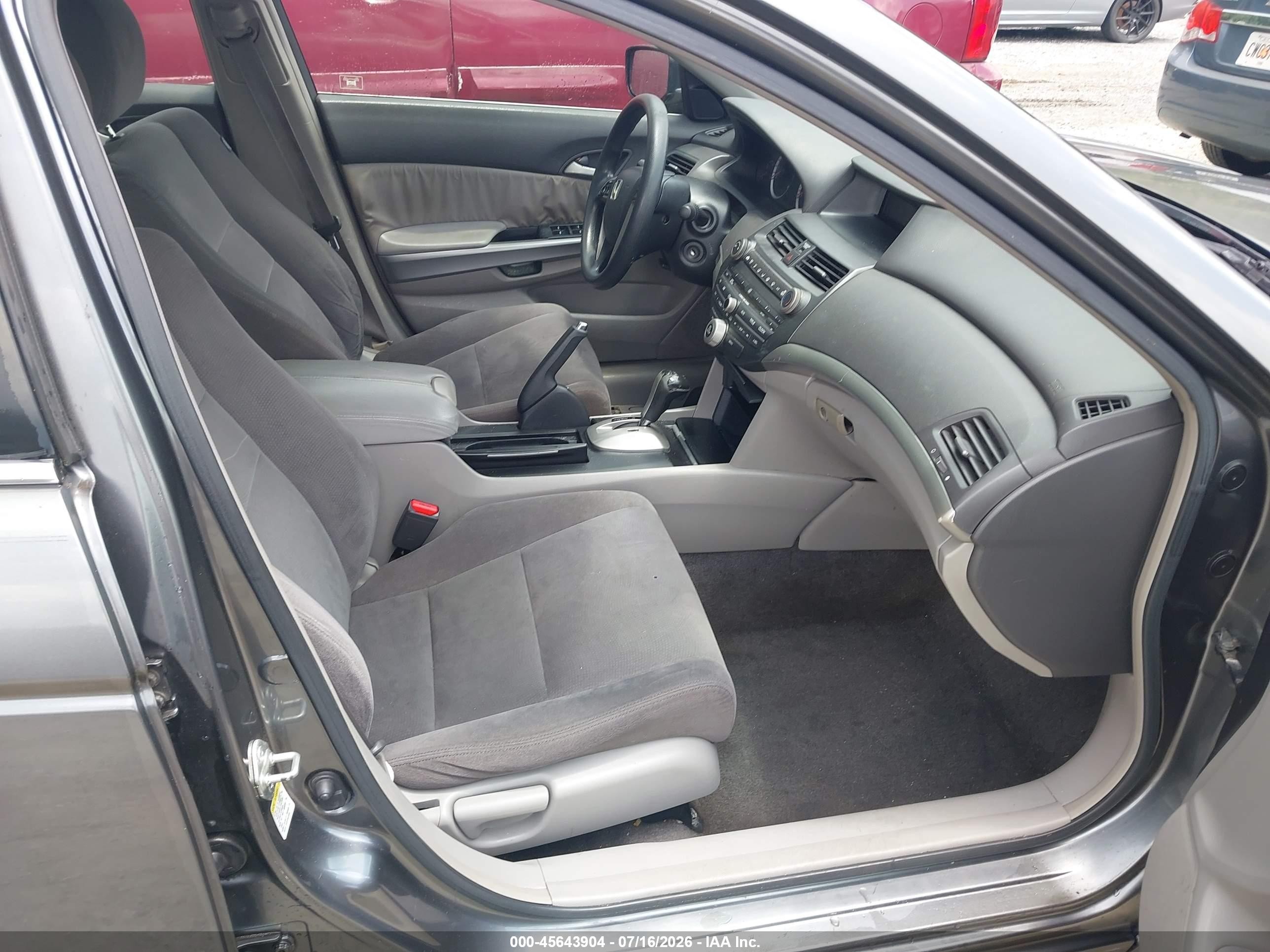 2008 Honda Accord 2.4 Ex Gray vin: JHMCP26708C072947