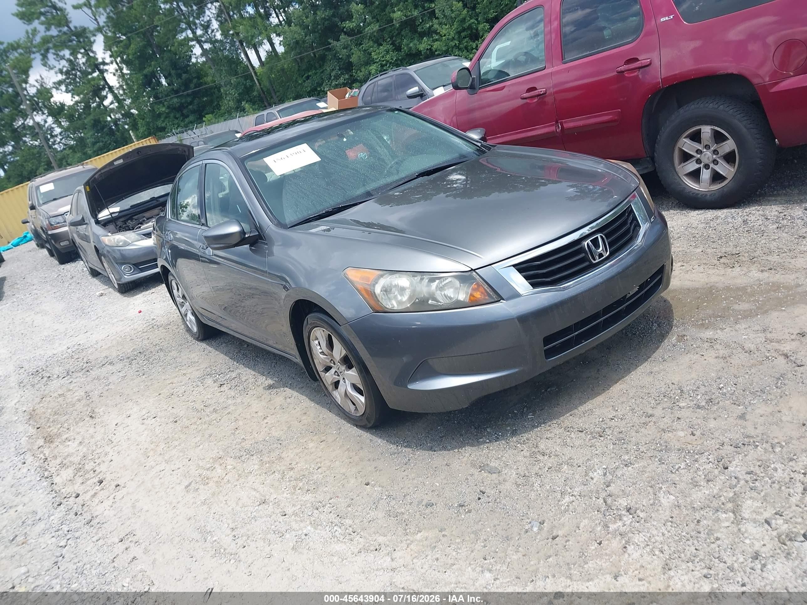 2008 Honda Accord 2.4 Ex Gray vin: JHMCP26708C072947
