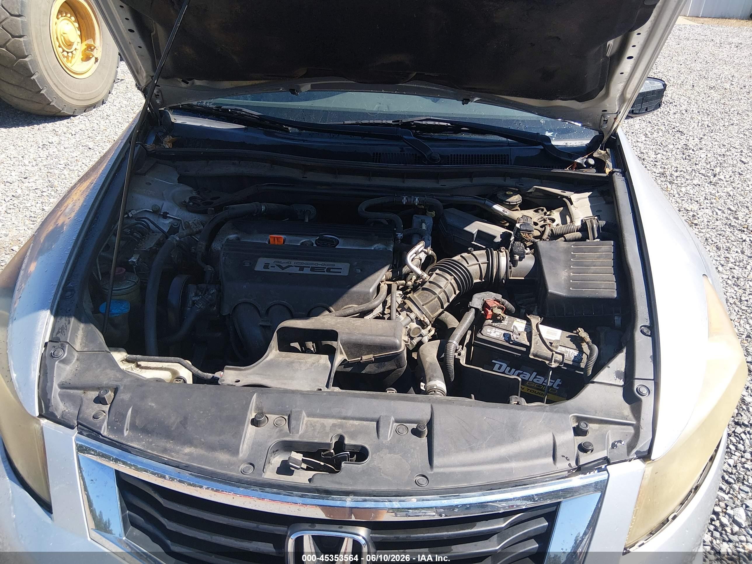 2008 Honda Accord 2.4 Ex Silver vin: JHMCP26718C021716