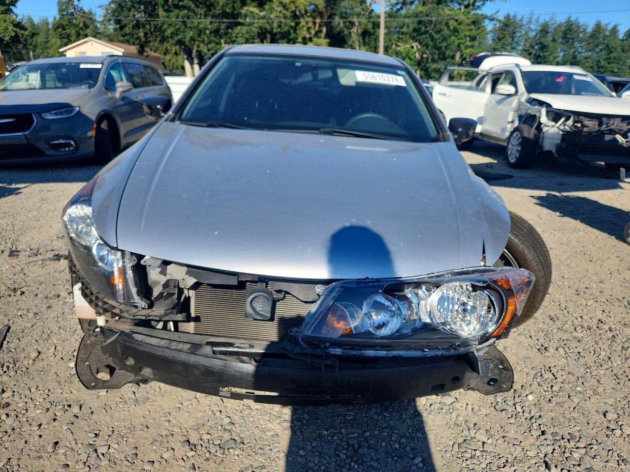 2008 Honda Accord Ex Silver vin: JHMCP26718C068583