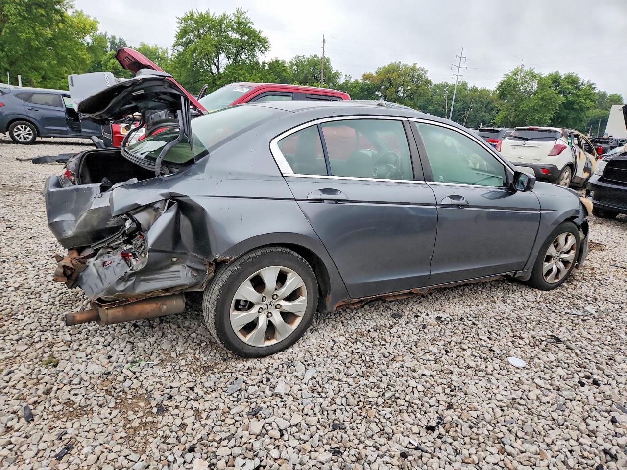 2008 Honda Accord Ex Gray vin: JHMCP26728C002723