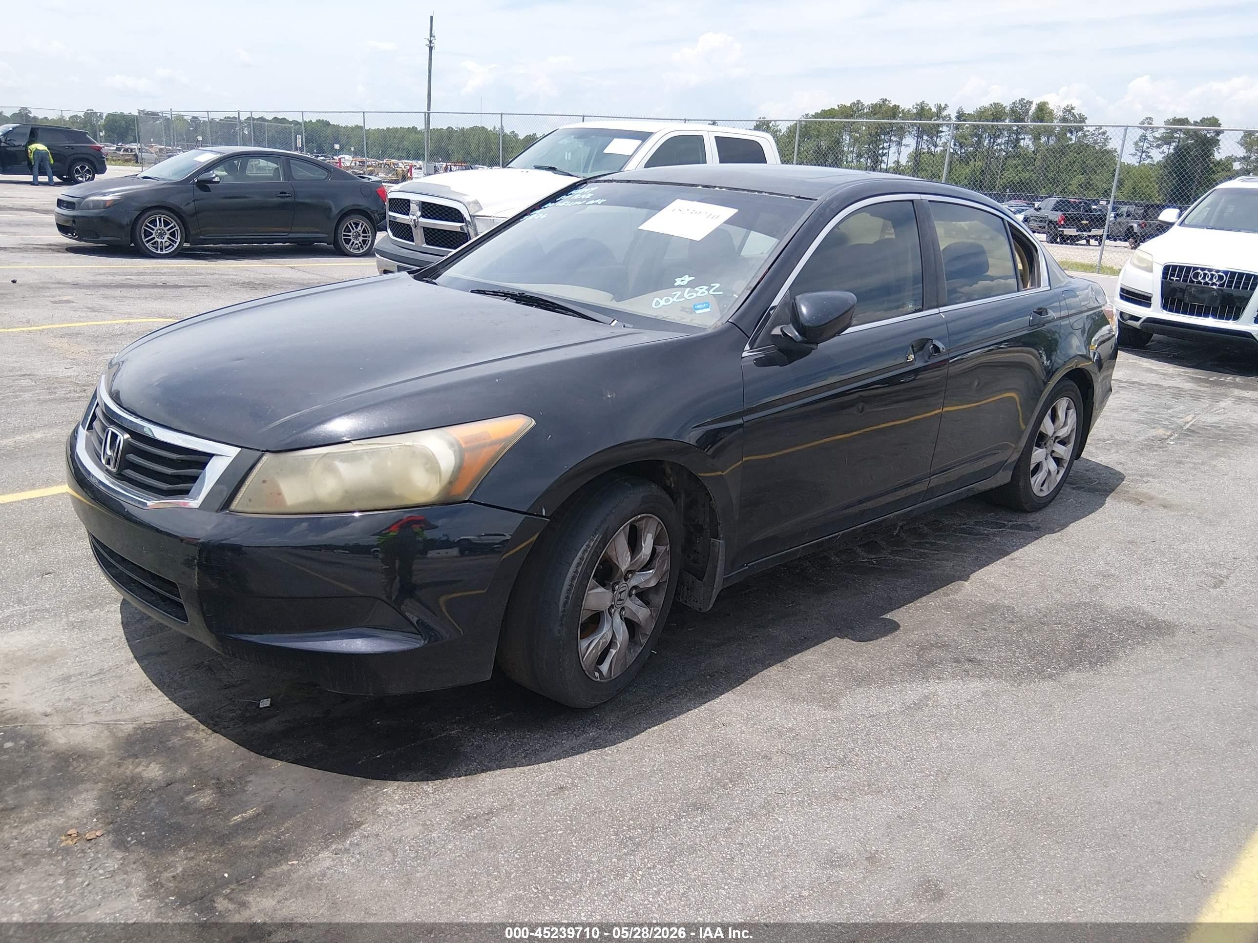2008 Honda Accord 2.4 Ex Black vin: JHMCP26738C002682